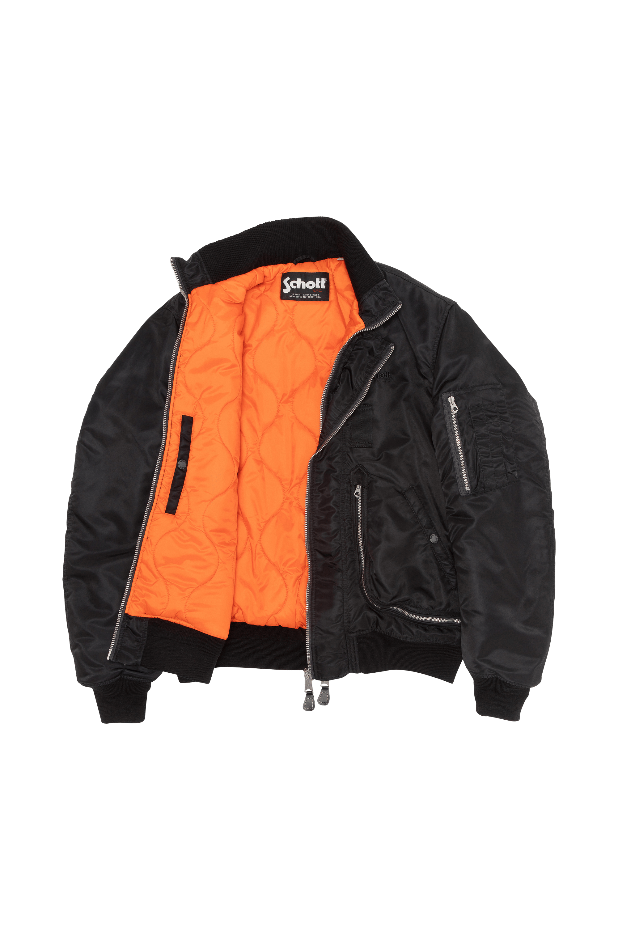 Bomber | Noir SCHOTT Homme