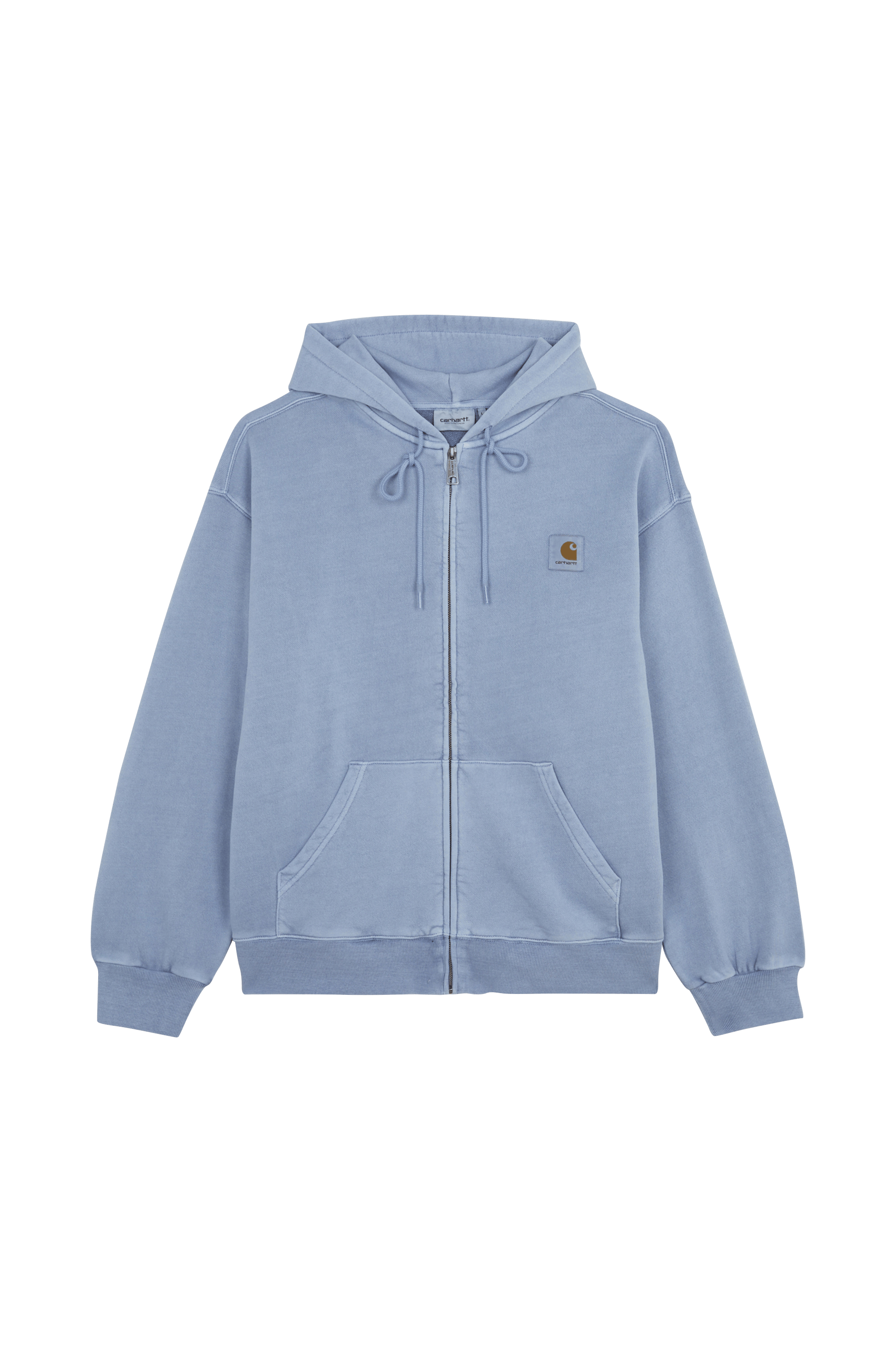 Zippered hoodie Hooded Nelson  Gentle blue