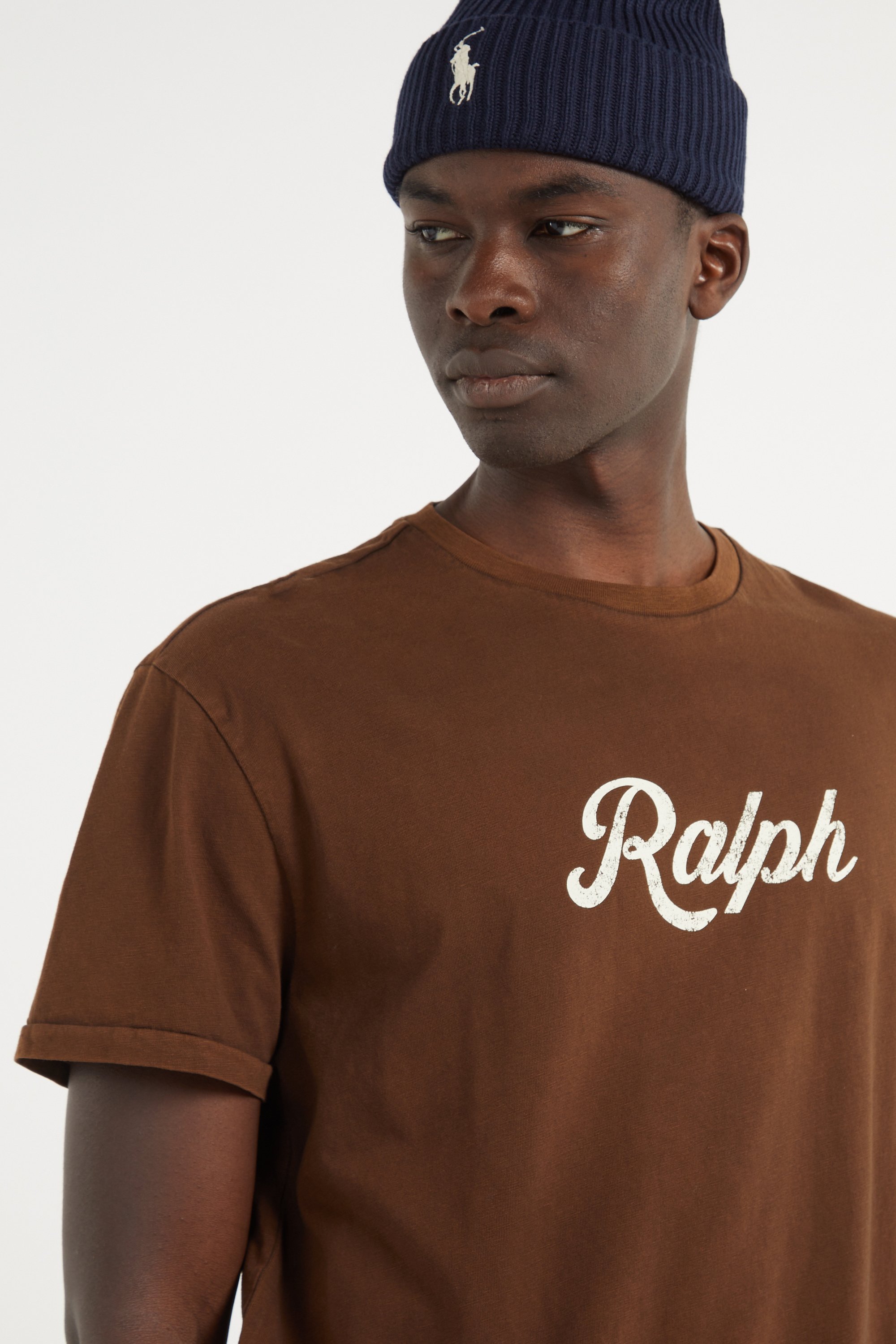 Regular-fit round-neck cotton T-shirt | Brown POLO RALPH LAUREN Men