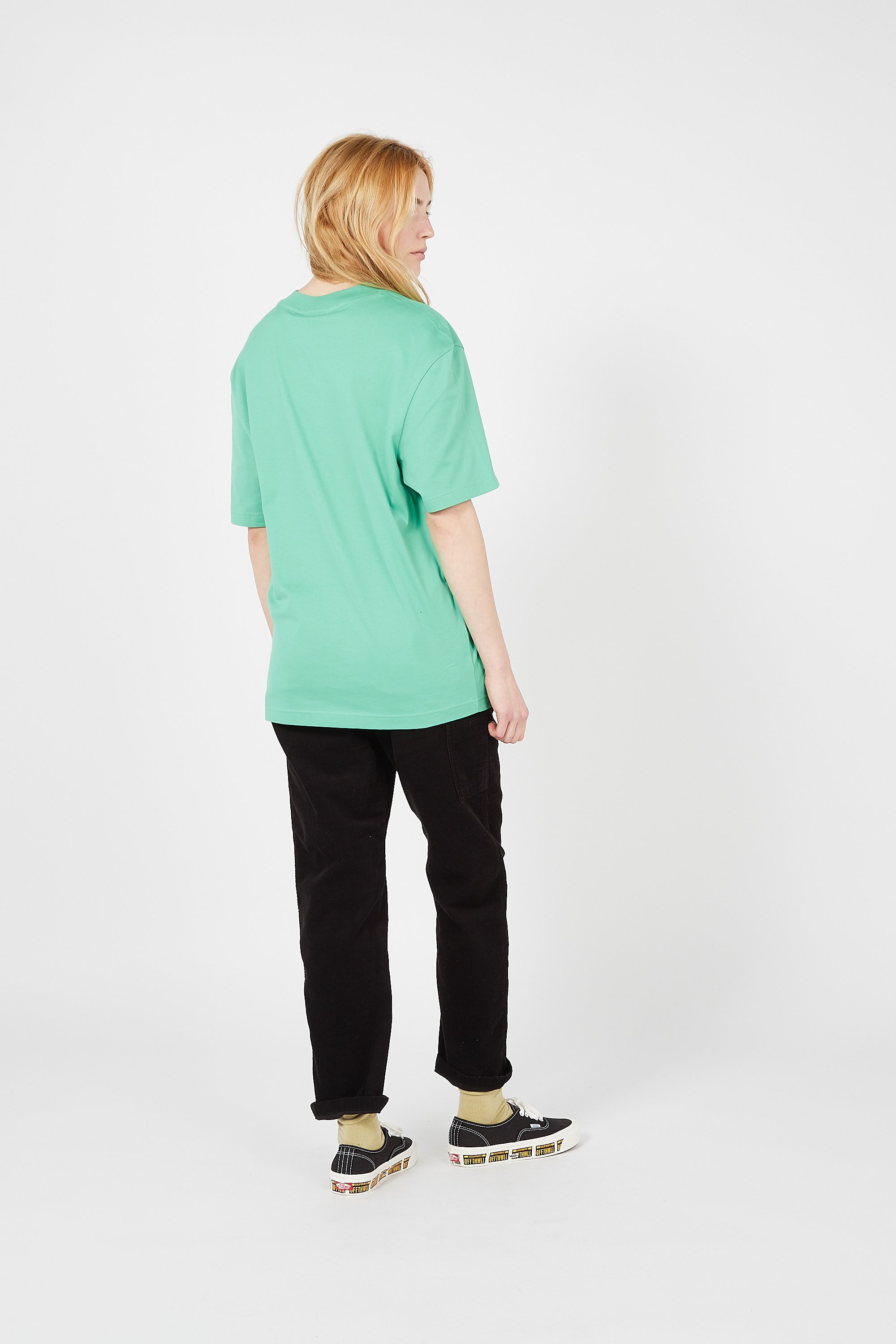 Tee-shirt col rond sérigraphié en coton Lacoste x Minecraft | Vert LACOSTE Femme