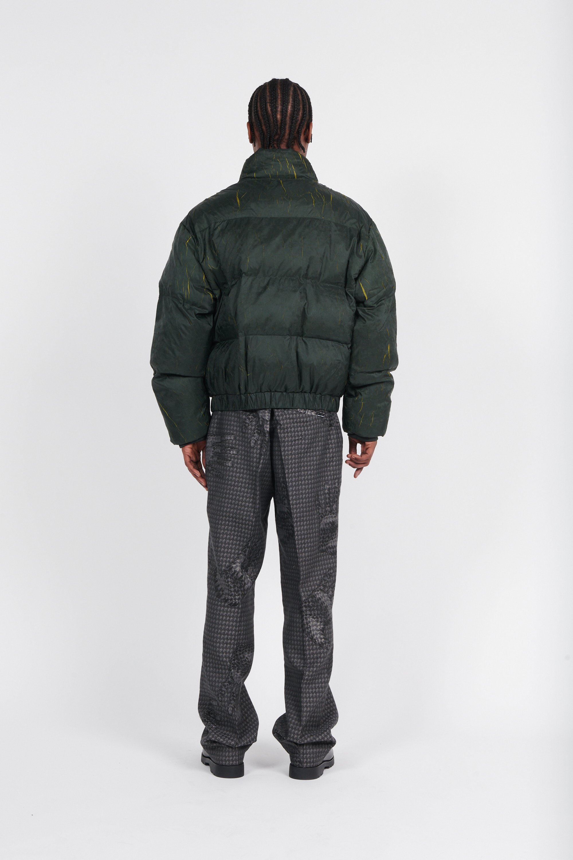 Lightweight quilted padded jacket with high neck | Black by DAILY PAPER Lightweight quilted padded jacket with high neck Black