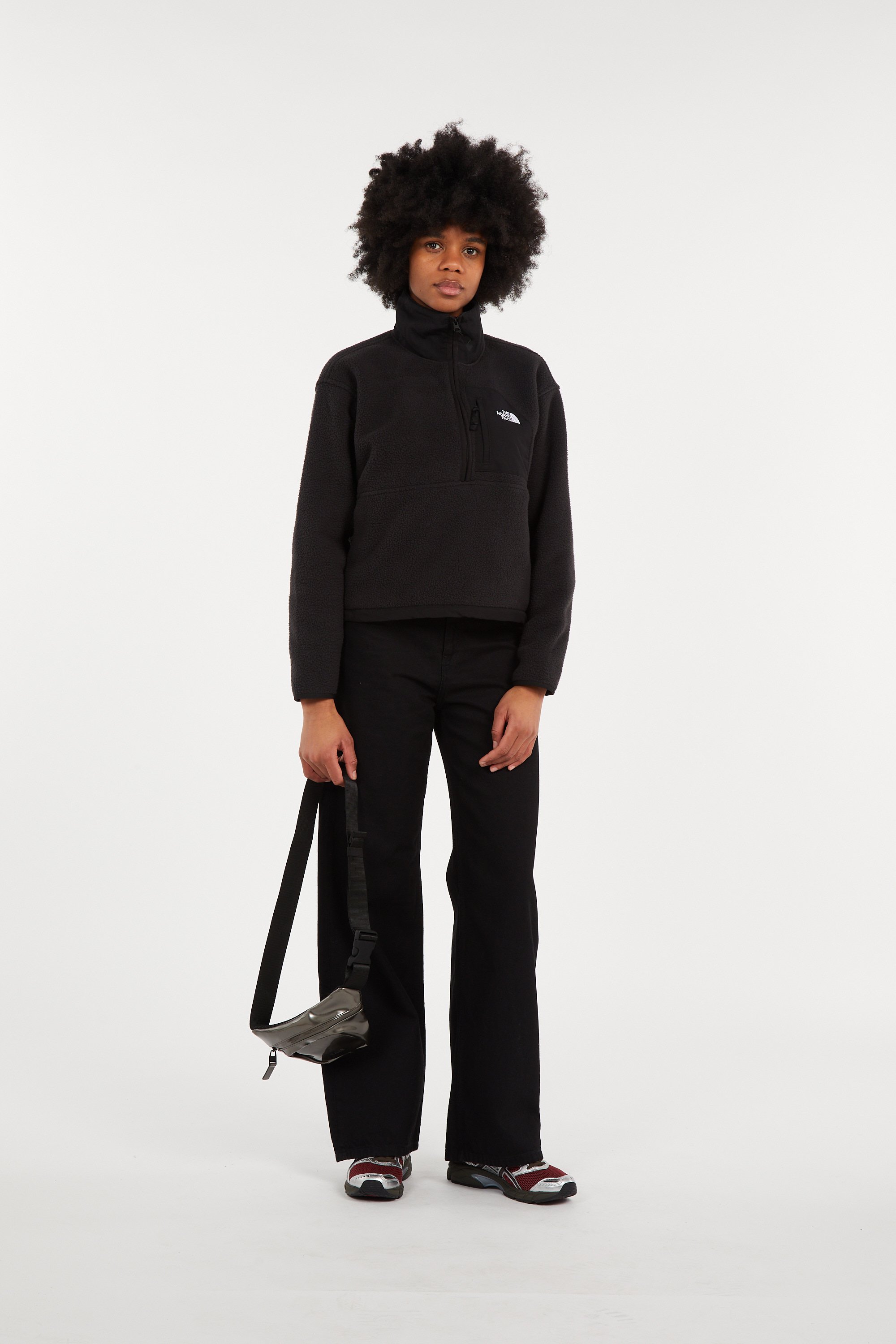 Canvas waist bag Silver