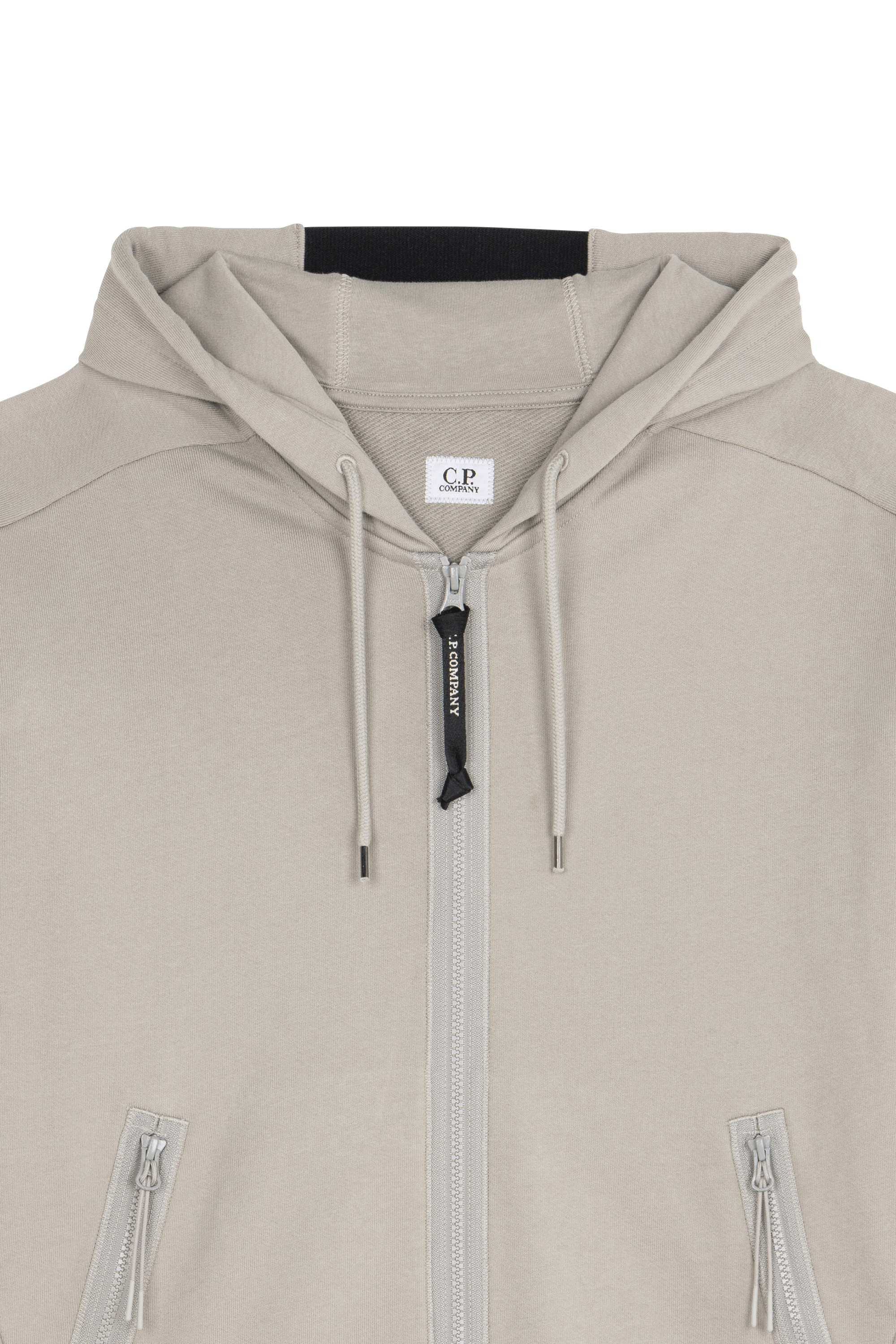 Hoodie zippé Beige