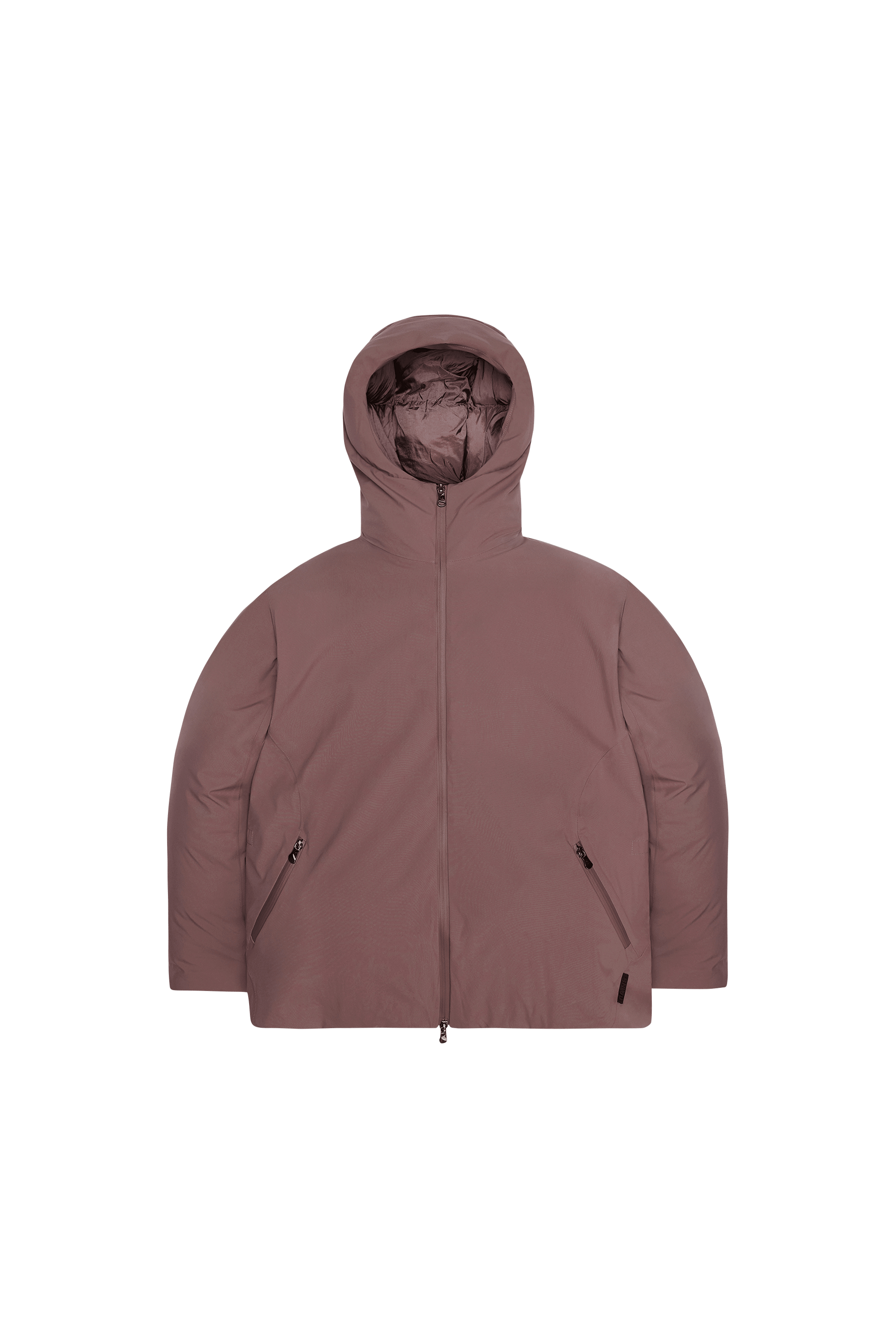 Zipped high-neck colorblock padded jacket with hood SARNA Tempt