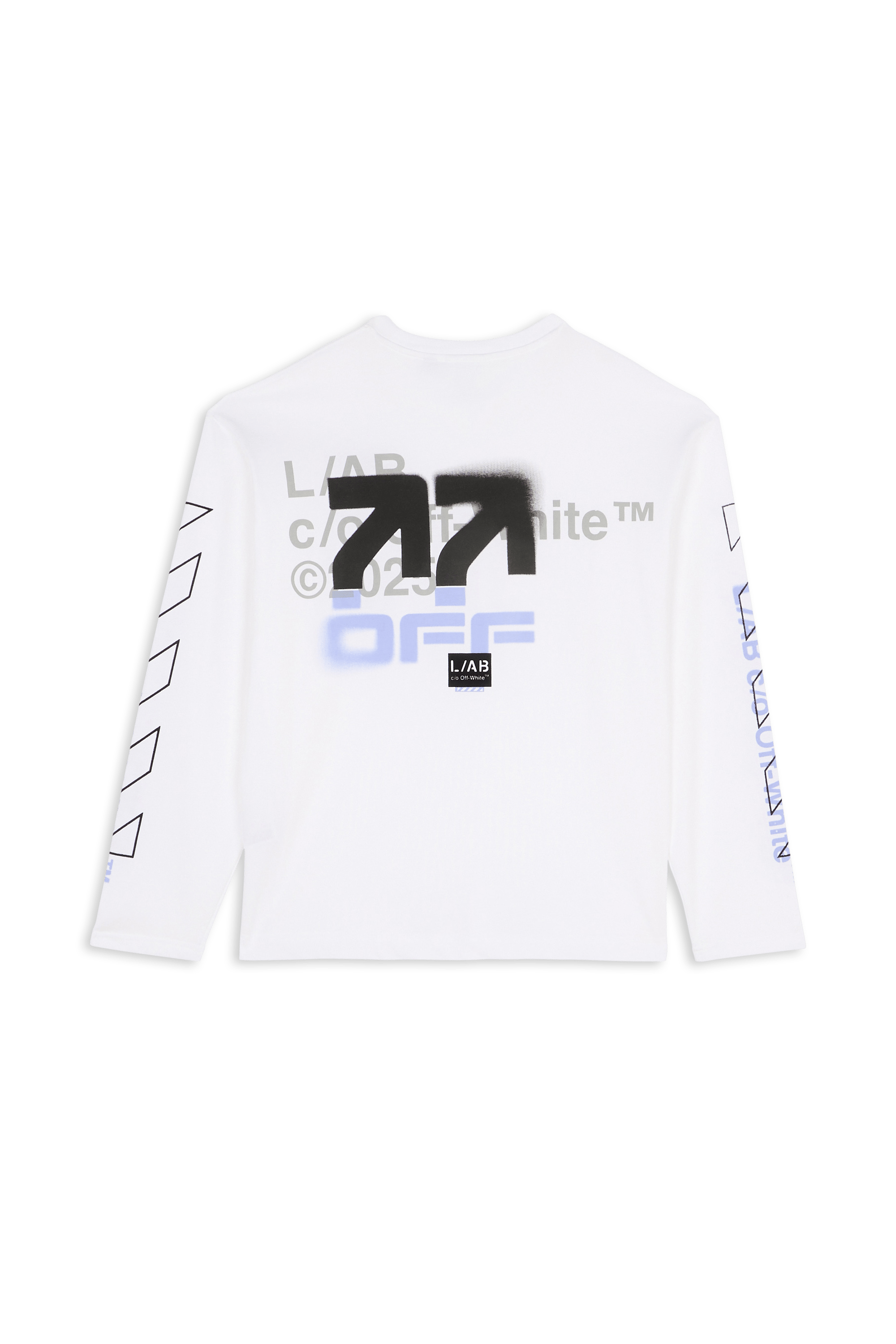 Regular-fit round-neck cotton T-shirt | White OFF WHITE LAB Men