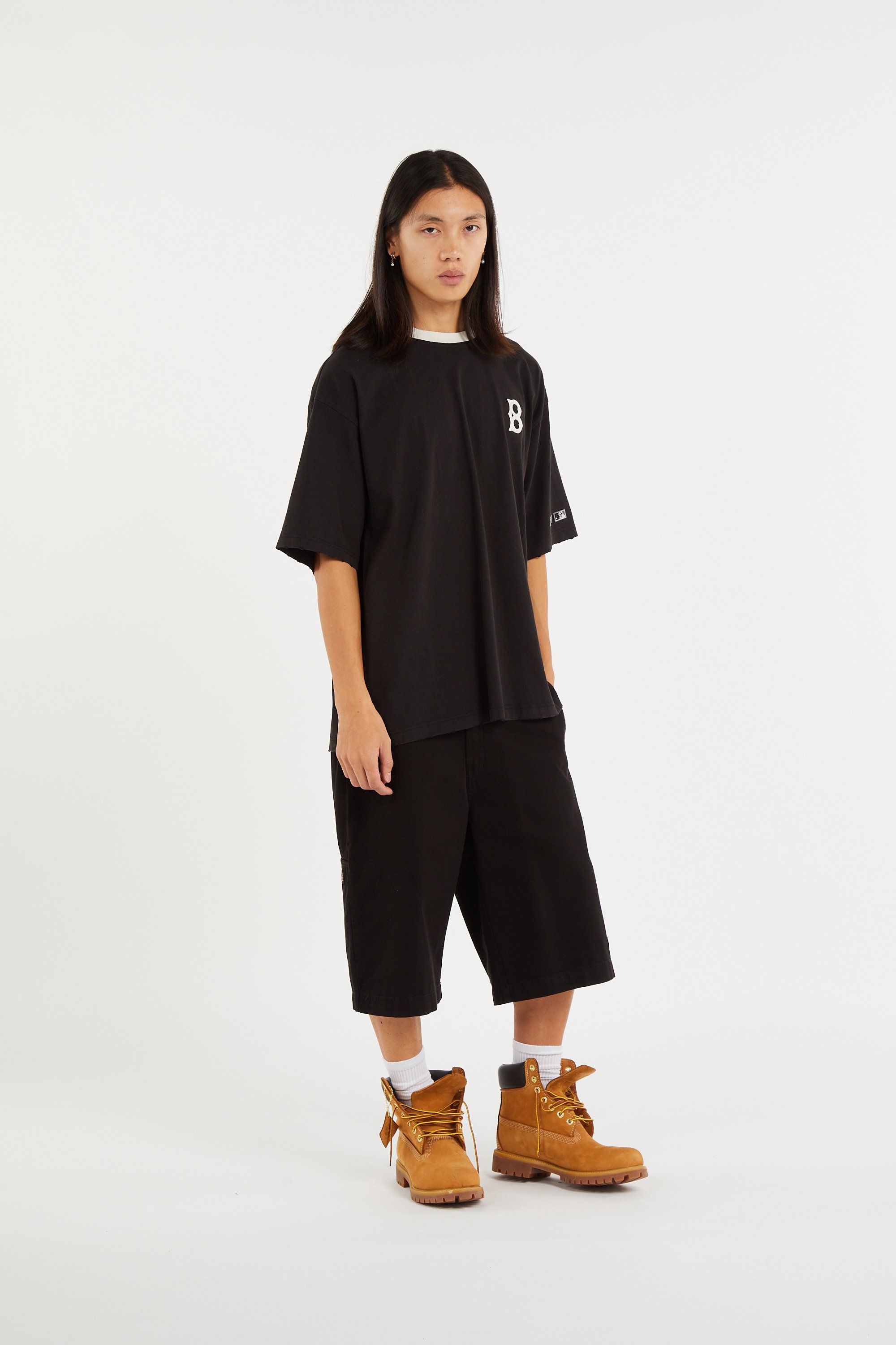Regular-fit round-neck cotton T-shirt CHAMPION Black