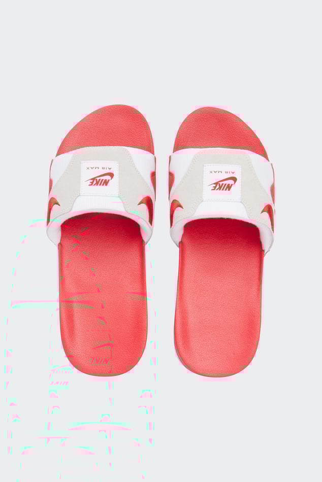 Claquette nike blanche et rouge sales