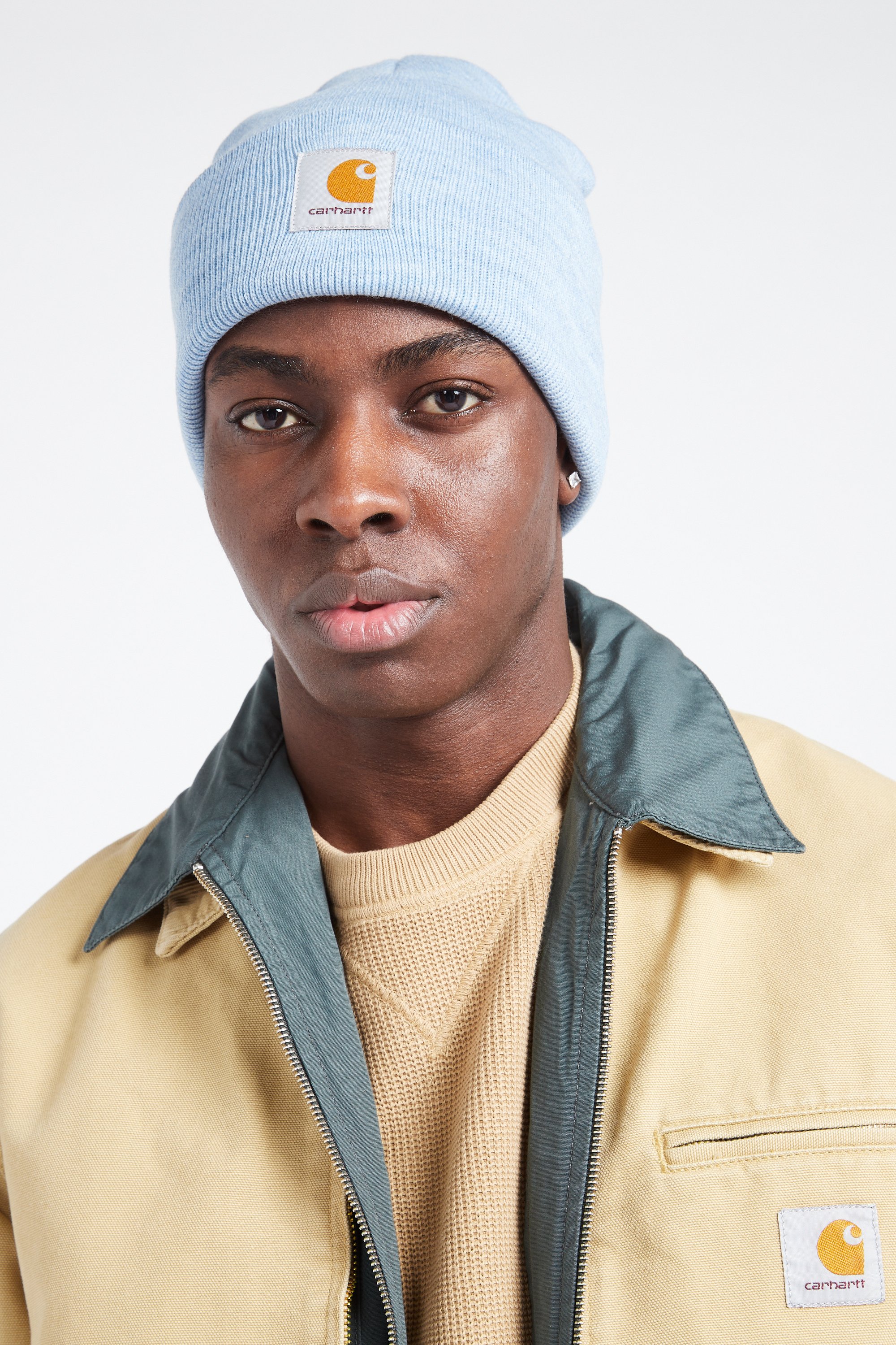 Beanie Acrylic Watch Hat Blue Carhartt Wip Man Citadium