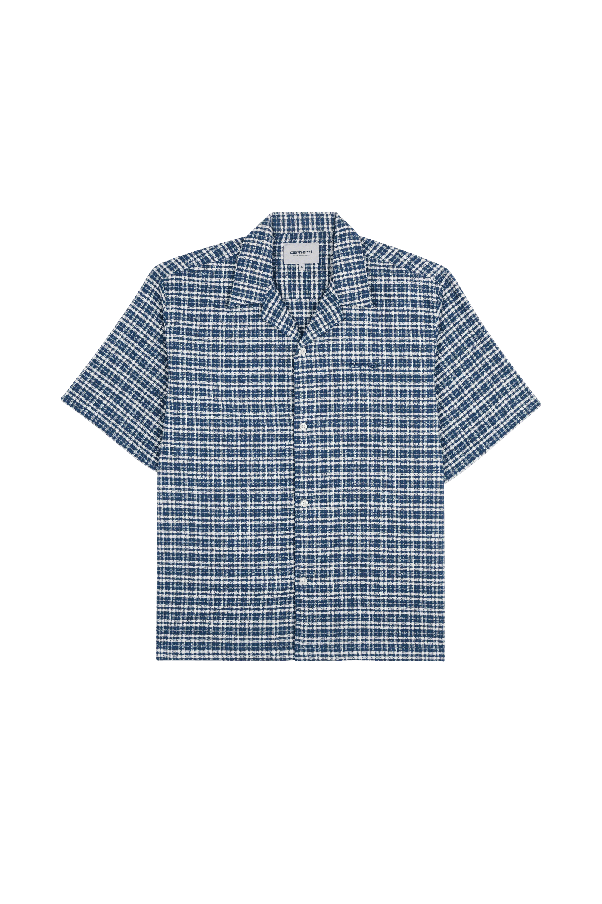 Chemise S/S Kander Shirt Kander check, blue river