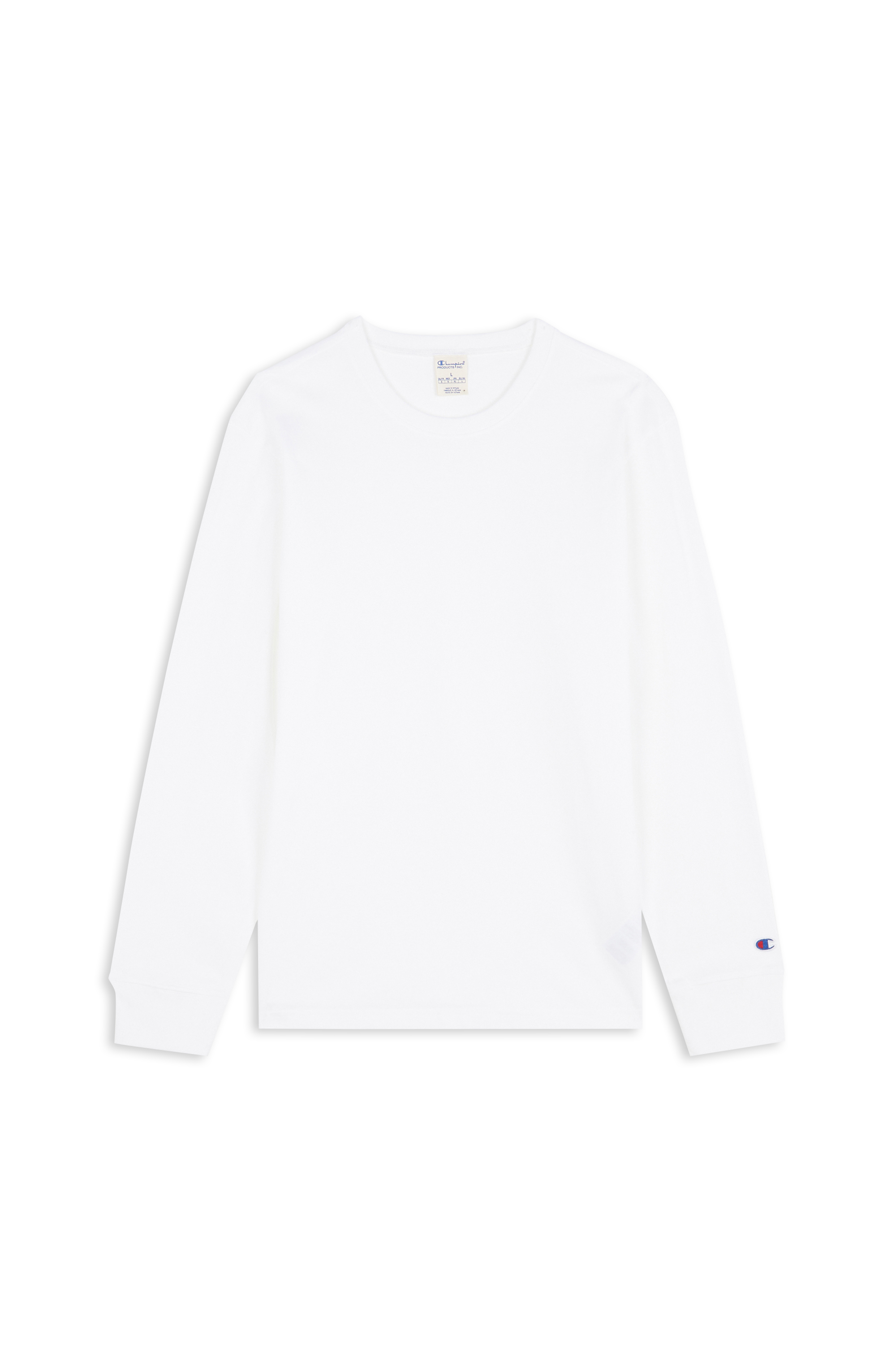 Regular-fit round-neck cotton T-shirt LS Tee Wht