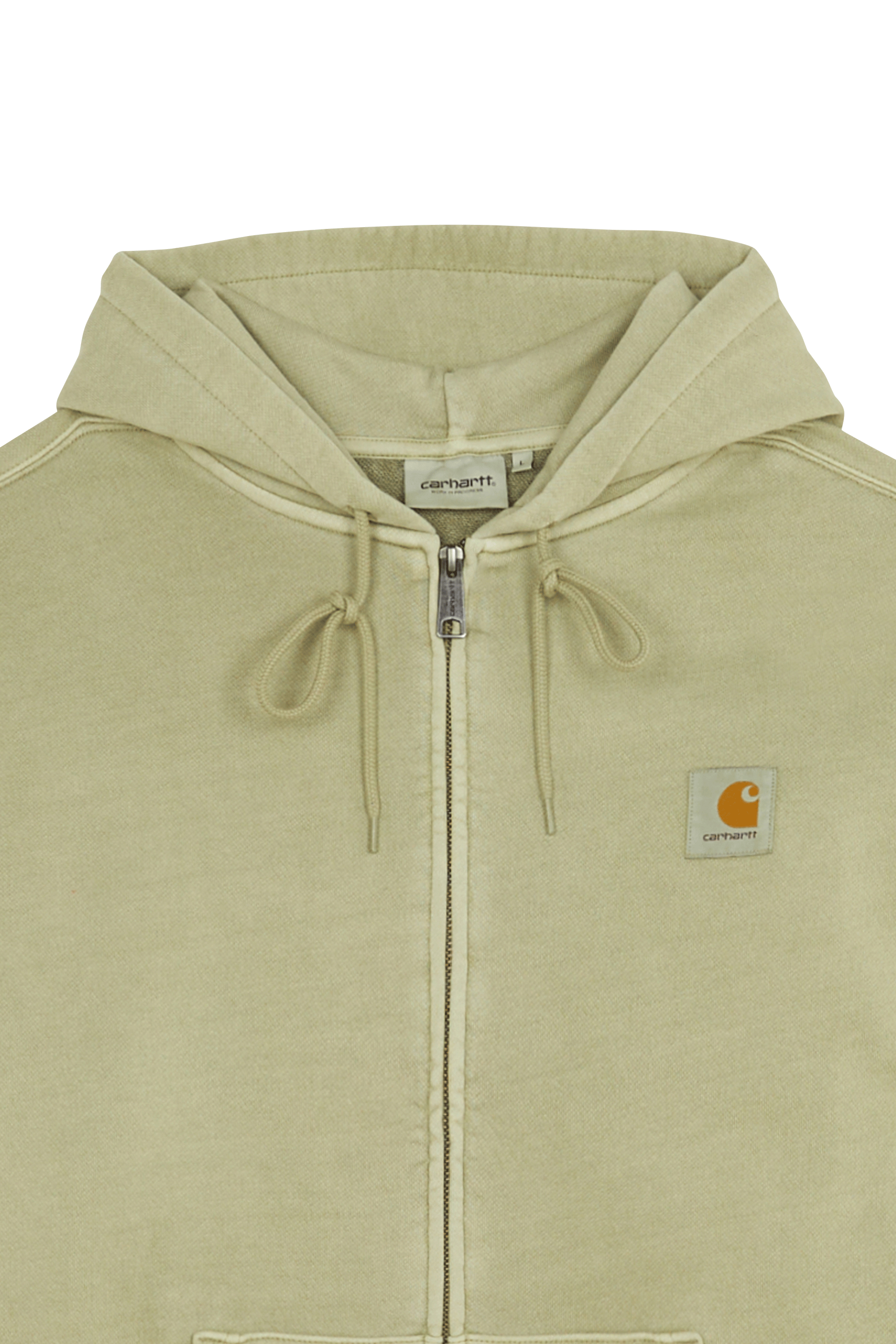 Zippered hoodie Green