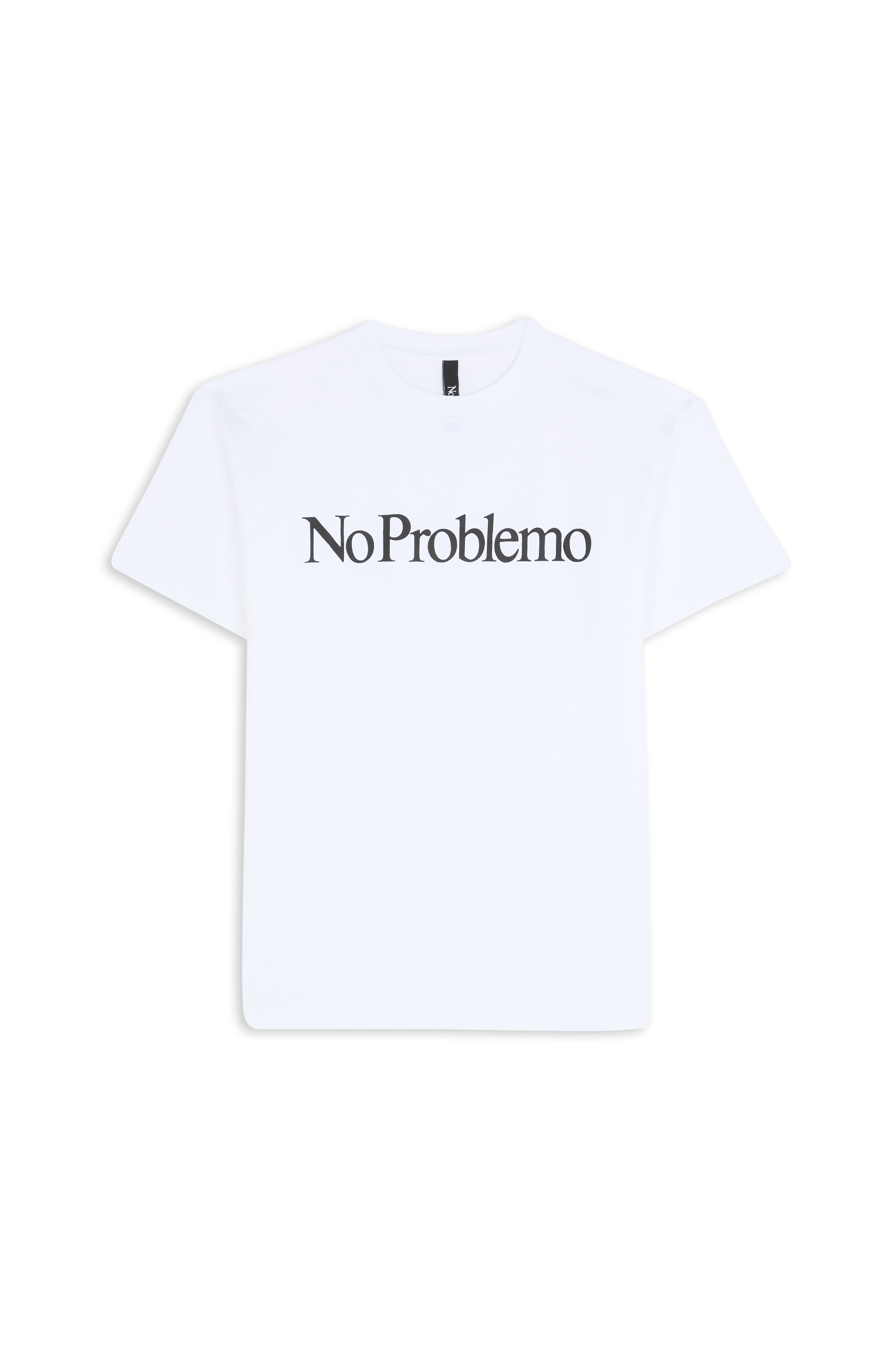 Regular-fit round-neck cotton T-shirt NO PROBLEMO SS TEE White