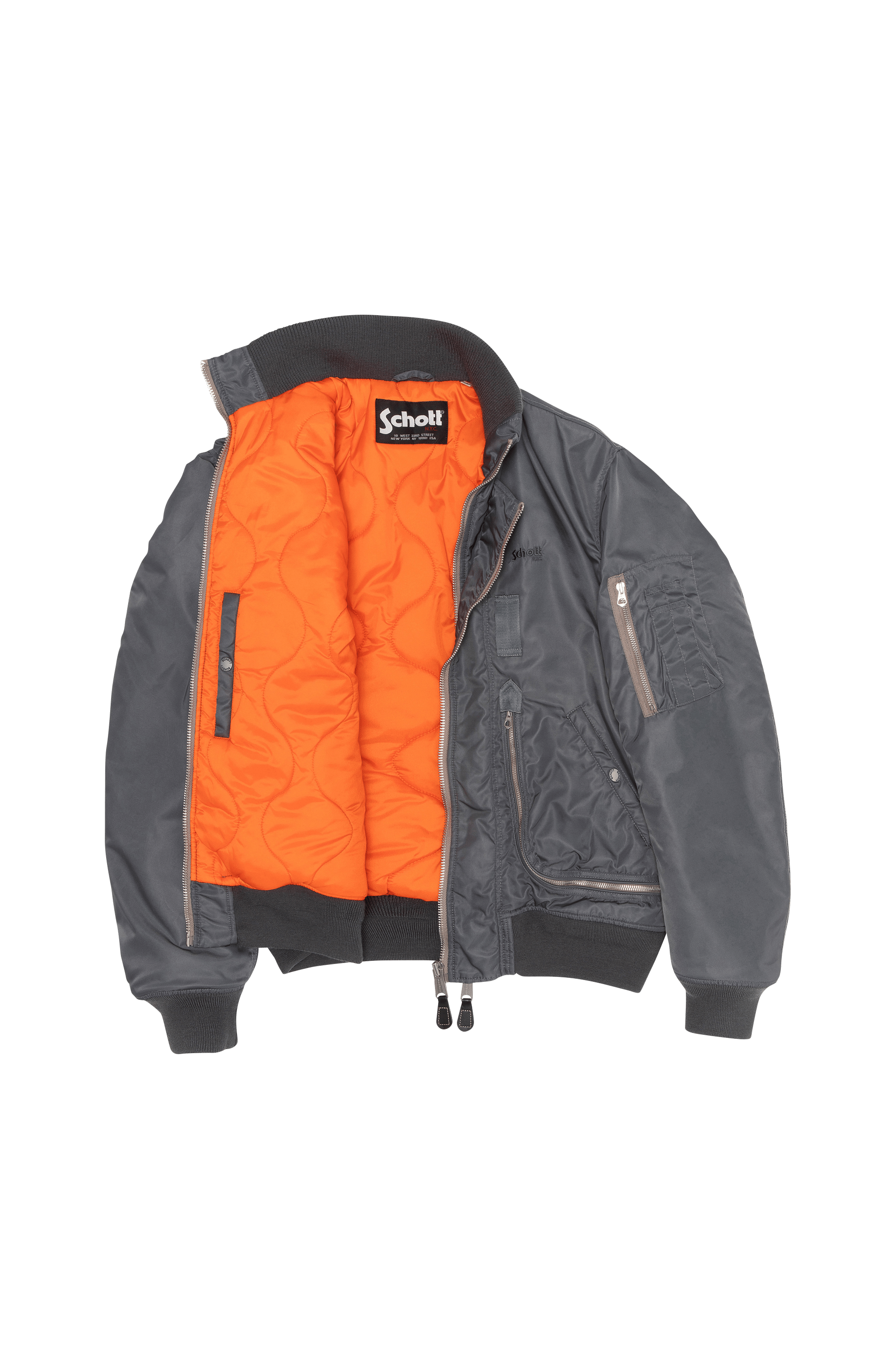 Bomber jacket | Grey SCHOTT Men