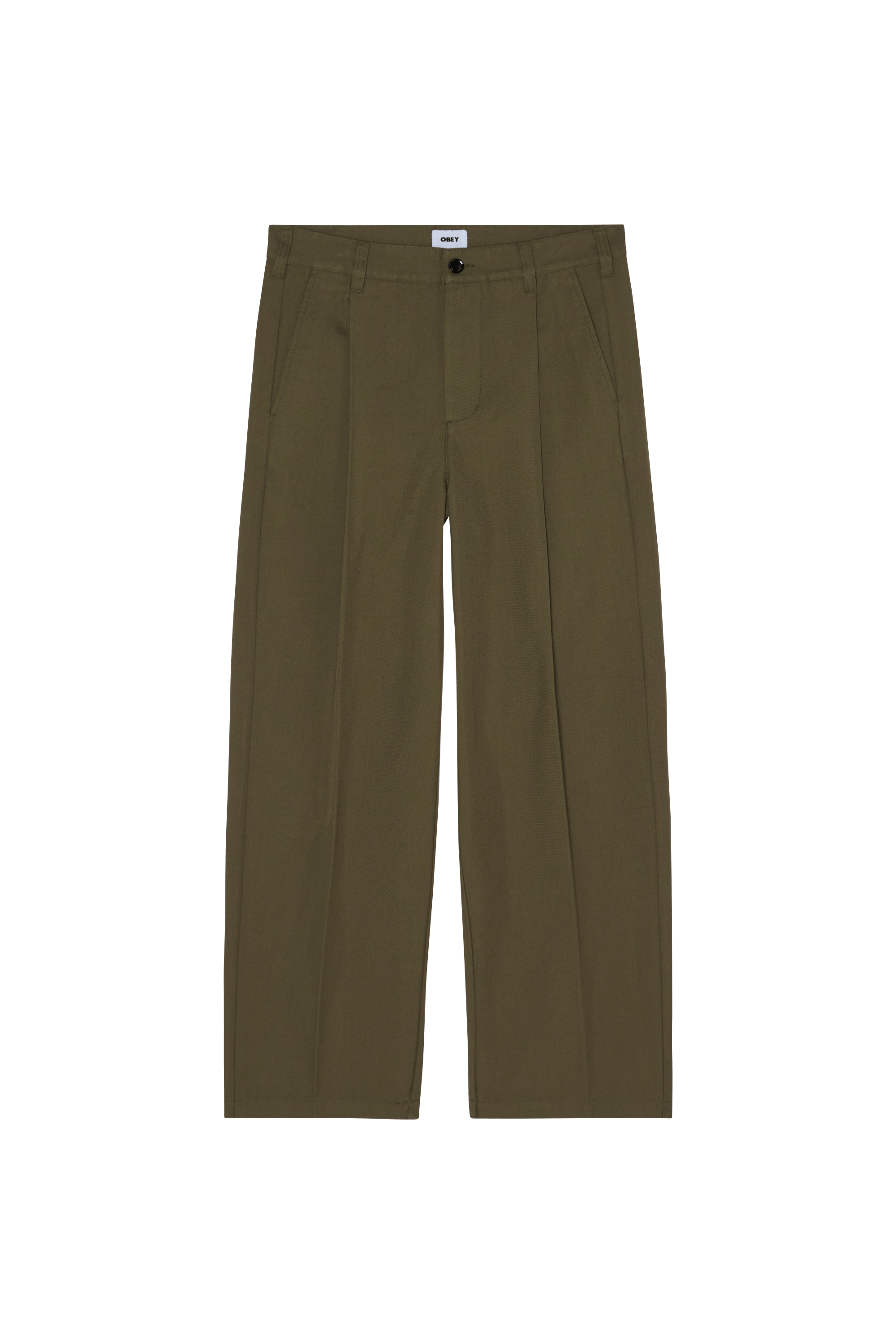 Wide-leg pants OBEY Khaki