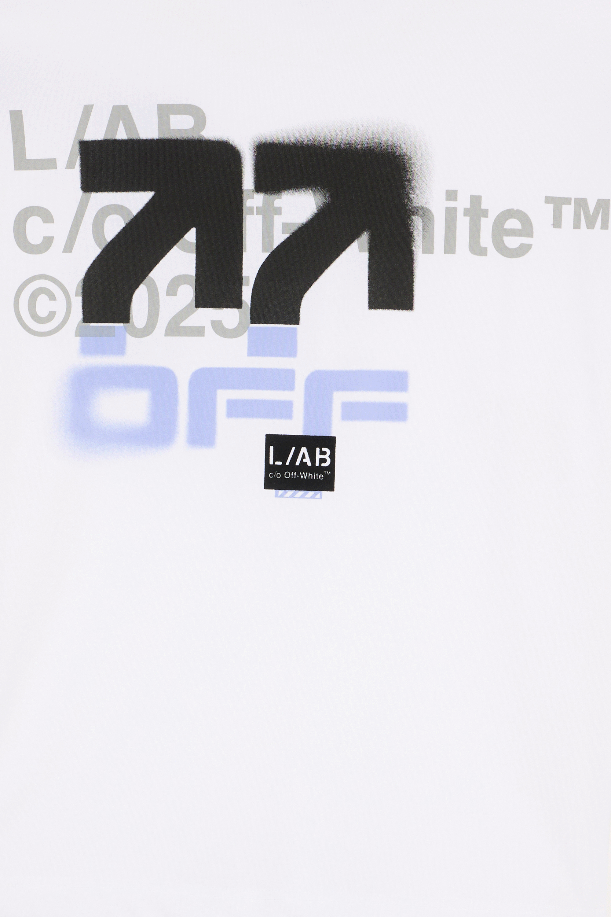 Regular-fit round-neck cotton T-shirt | White OFF WHITE LAB Men