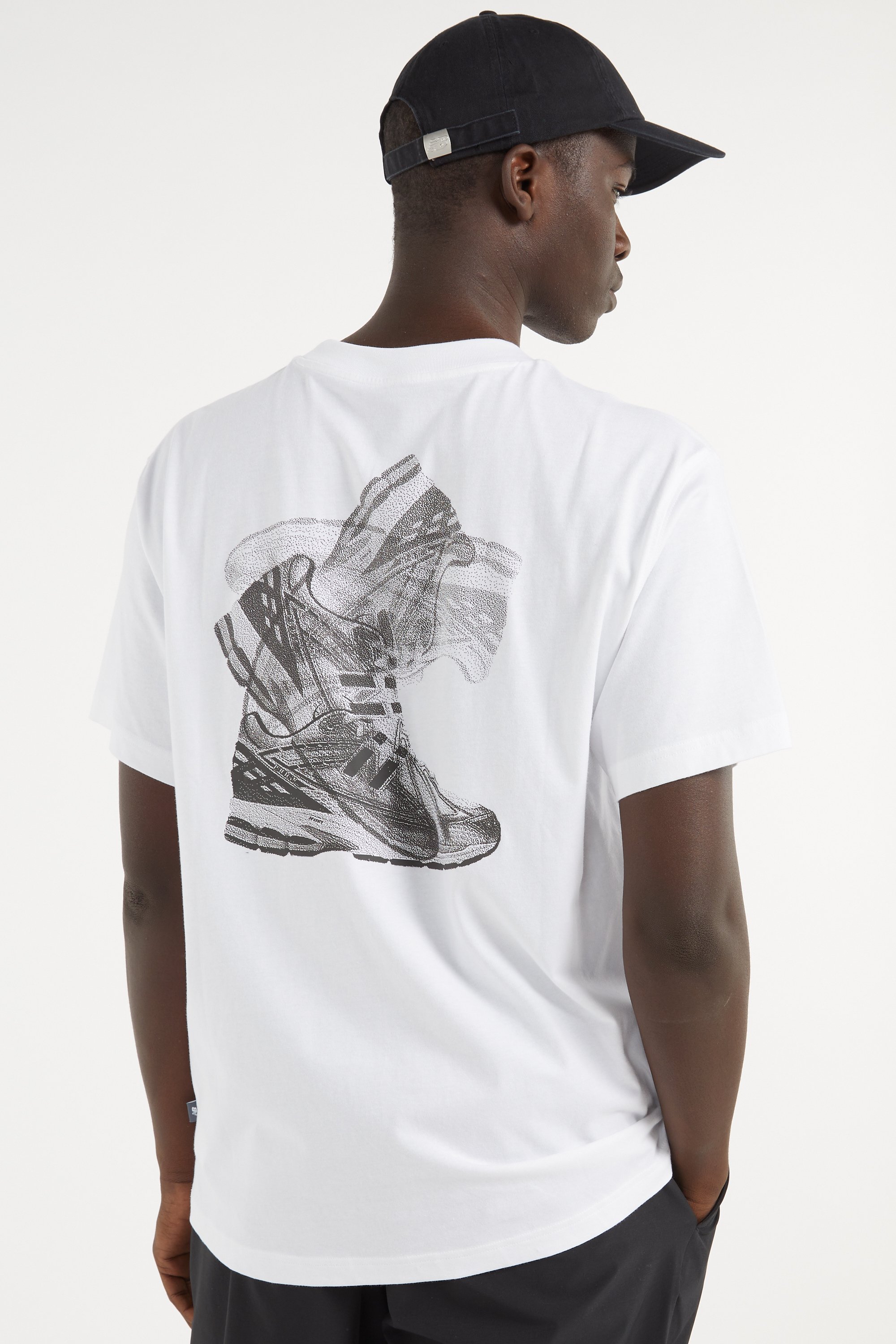 Regular-fit round-neck cotton T-shirt | White NEW BALANCE Men
