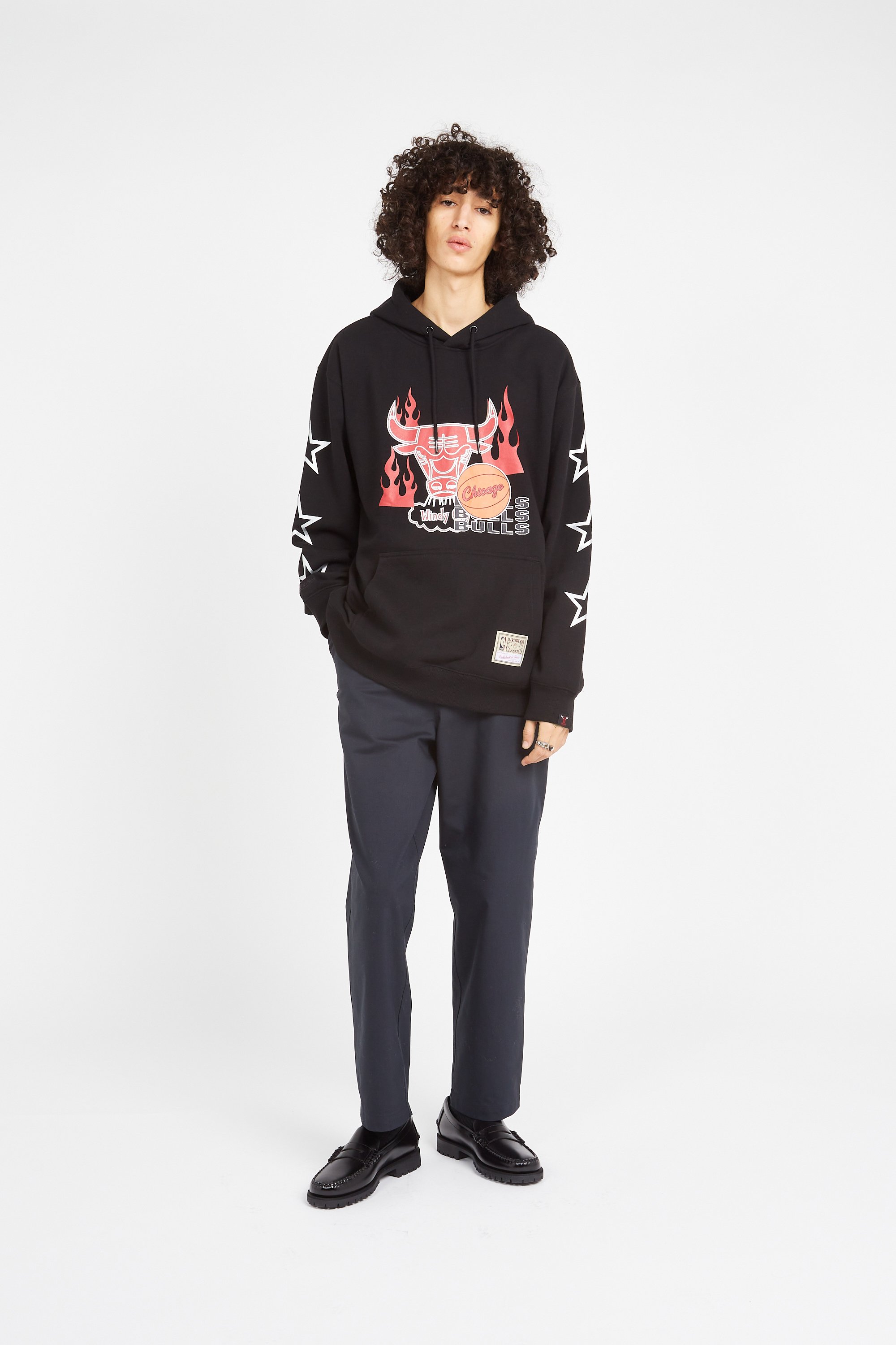 Hoodie MITCHELL & NESS Black