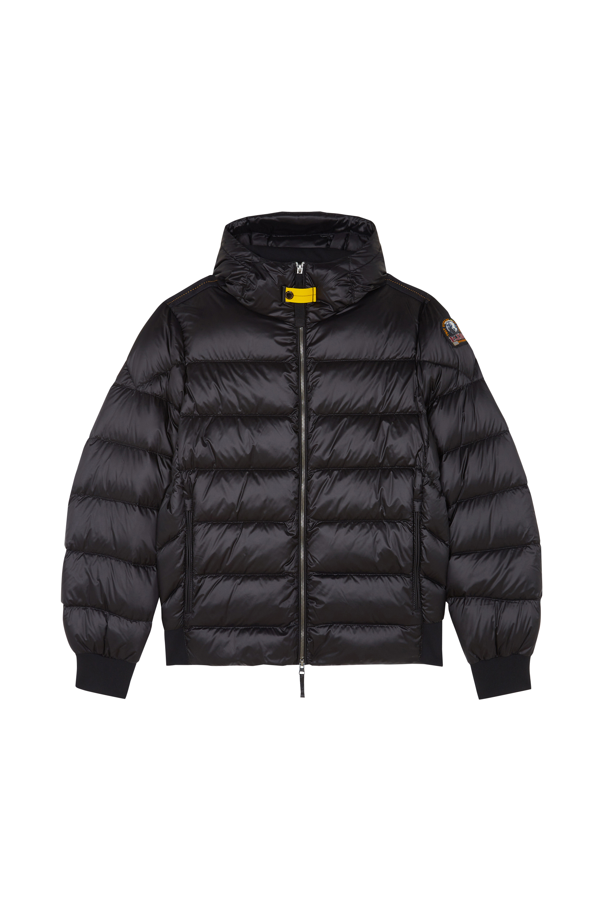 Lightweight quilted padded jacket with high neck Black