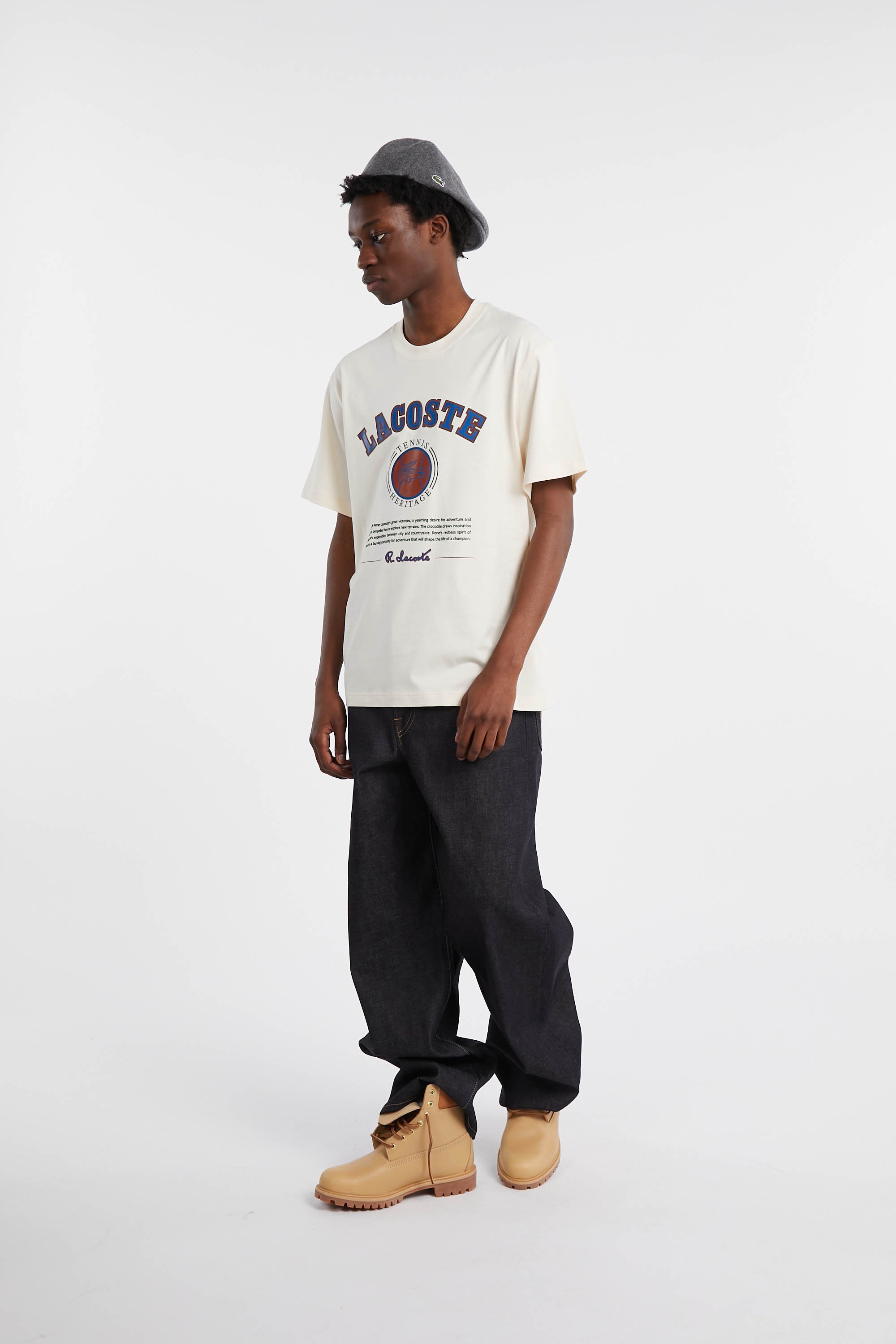 T-shirt | Beige by LACOSTE T-shirt Beige