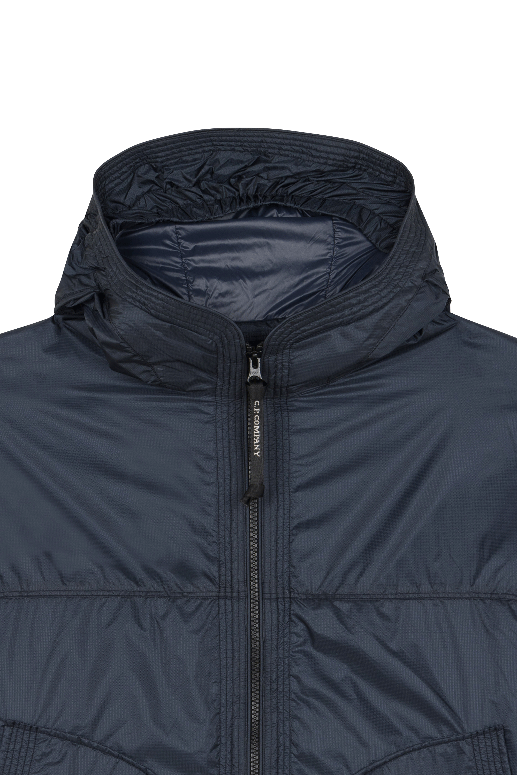 Coupe vent à capuche Bleu