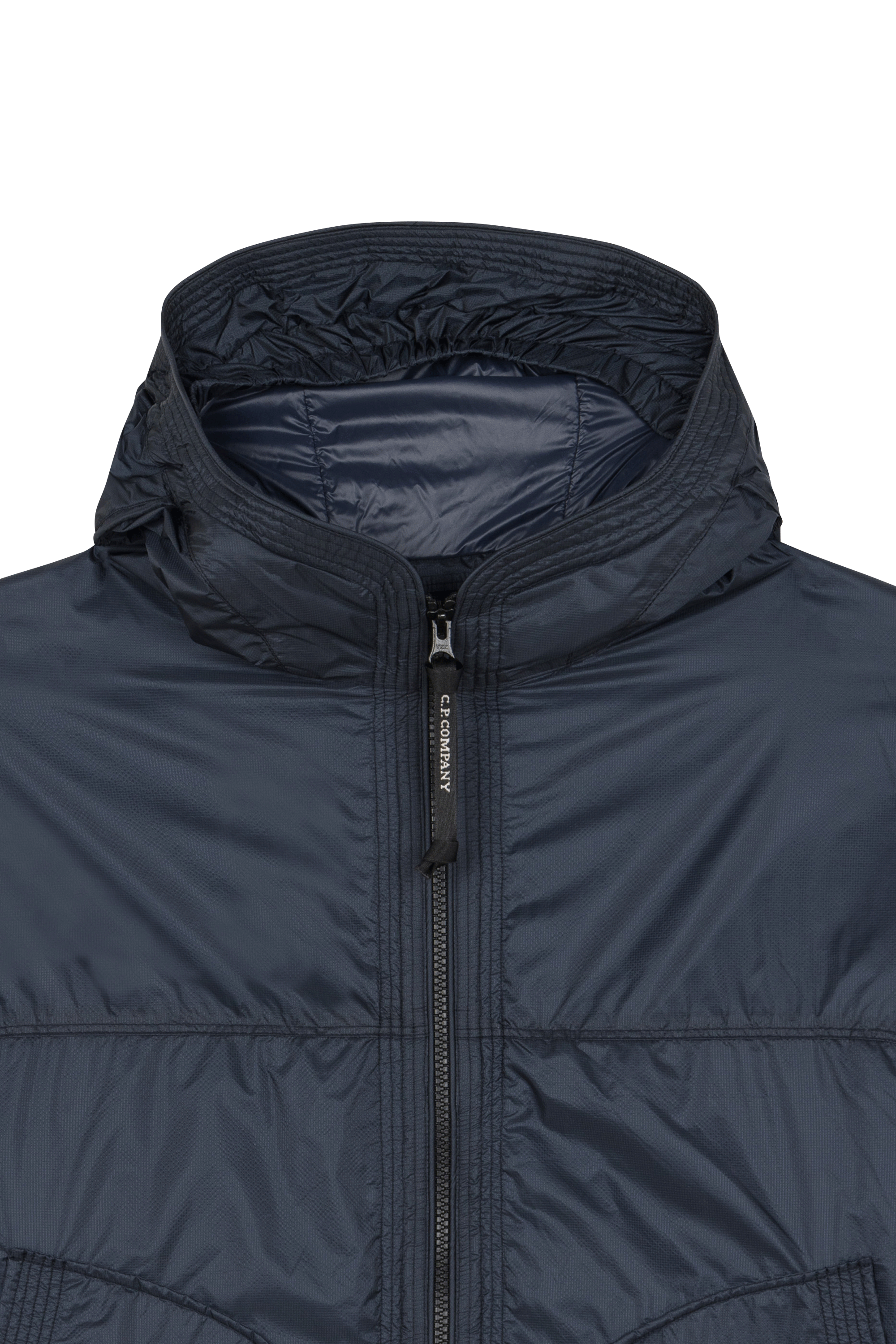 Coupe vent à capuche Bleu