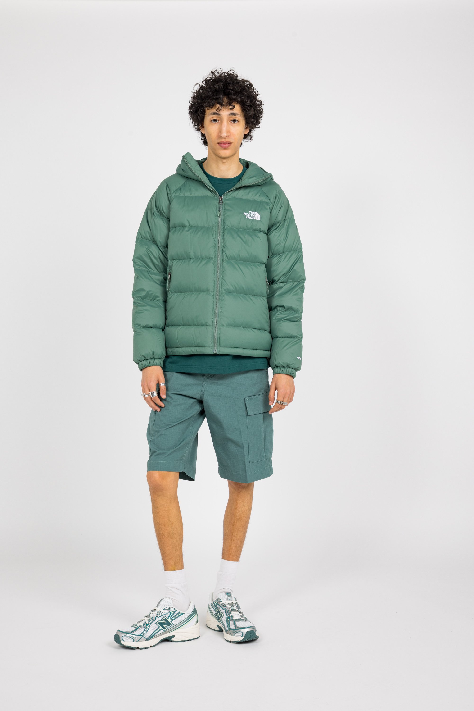 ダウンジャケット COVERNAT Coverlight Packable Down Teal Green CO2404DP21TN Lightweight quilted padded jacket with high neck M