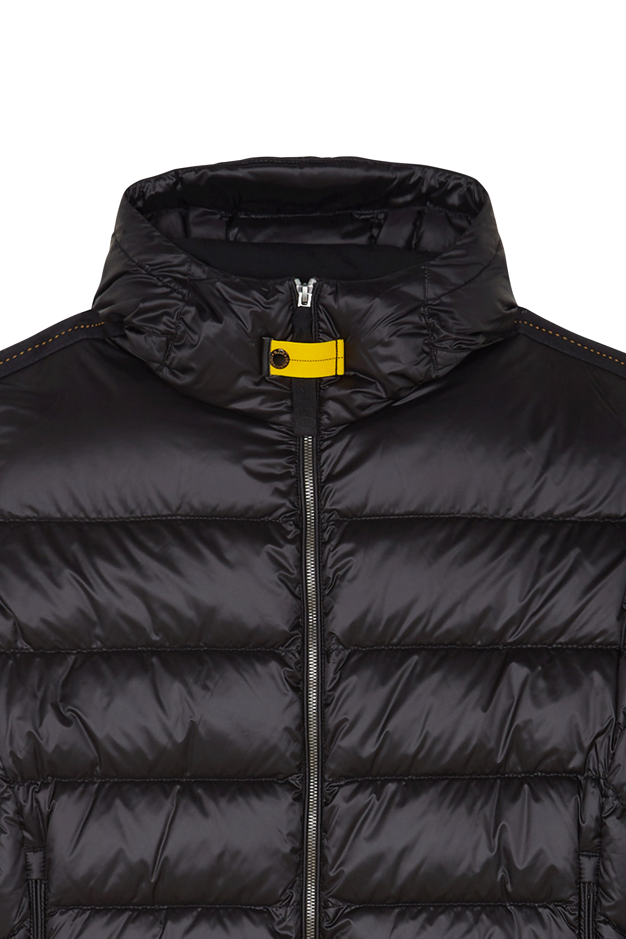 Lightweight quilted padded jacket with high neck Black