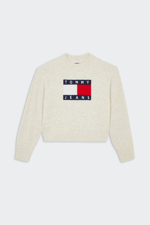 TOMMY JEANS Sweater Beige