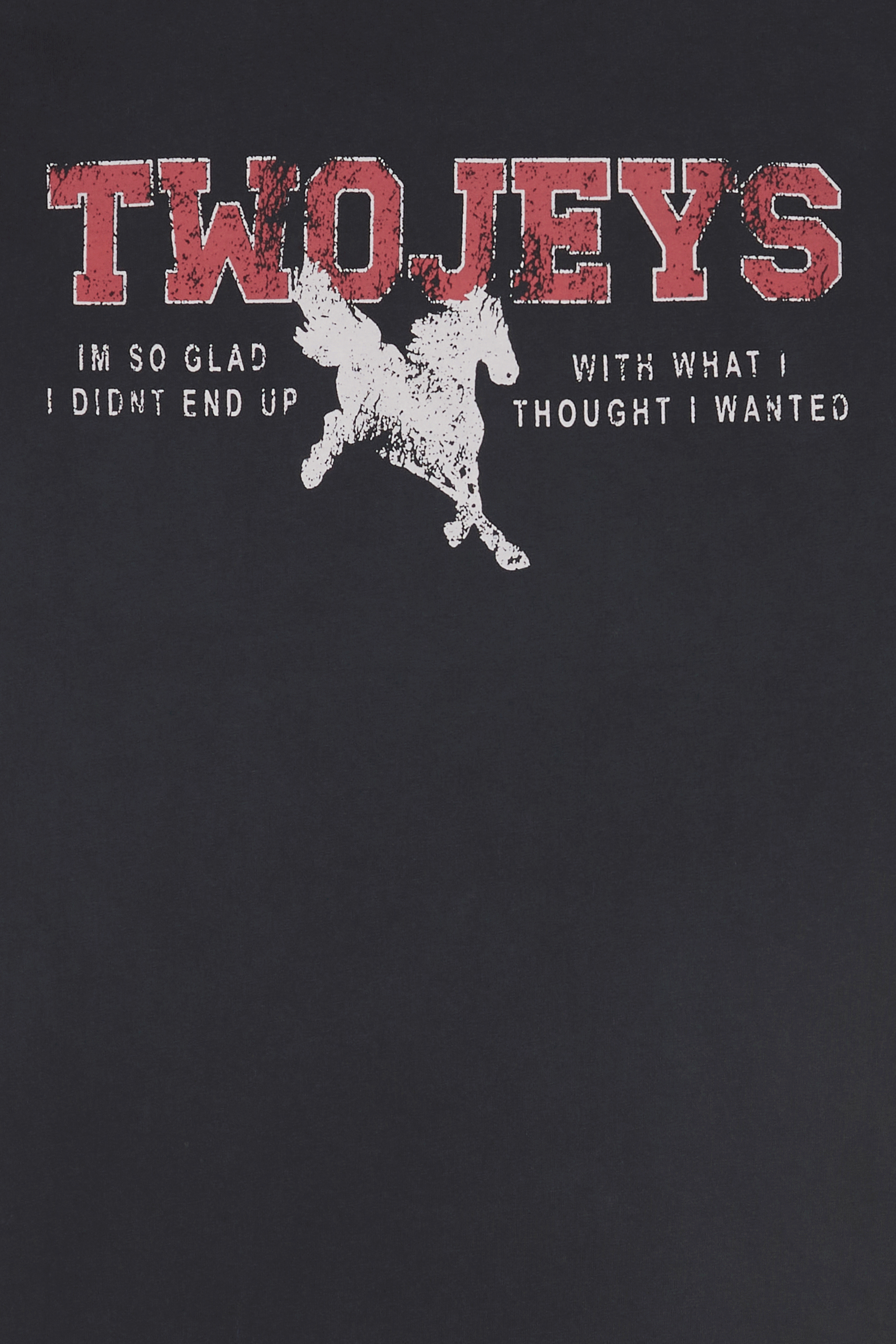 Regular-fit round-neck cotton T-shirt | Black TWOJEYS Men