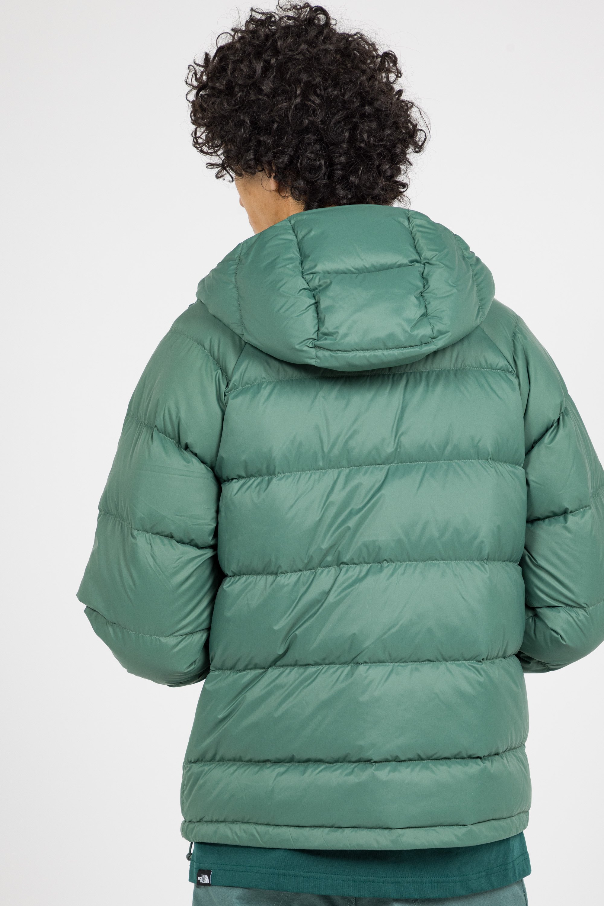 Lightweight quilted padded jacket with high neck Green