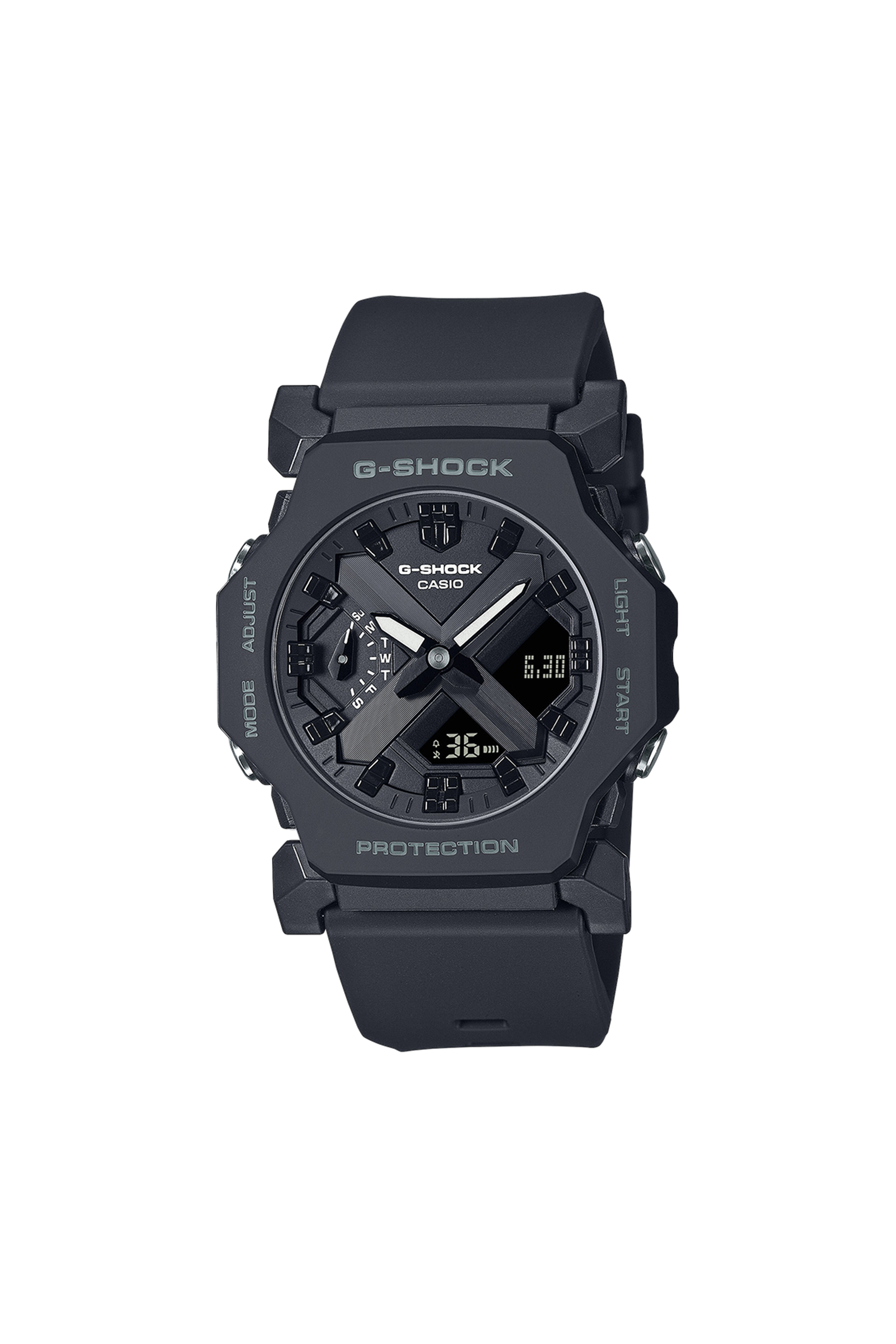 Auto-Illuminator resin watch Black