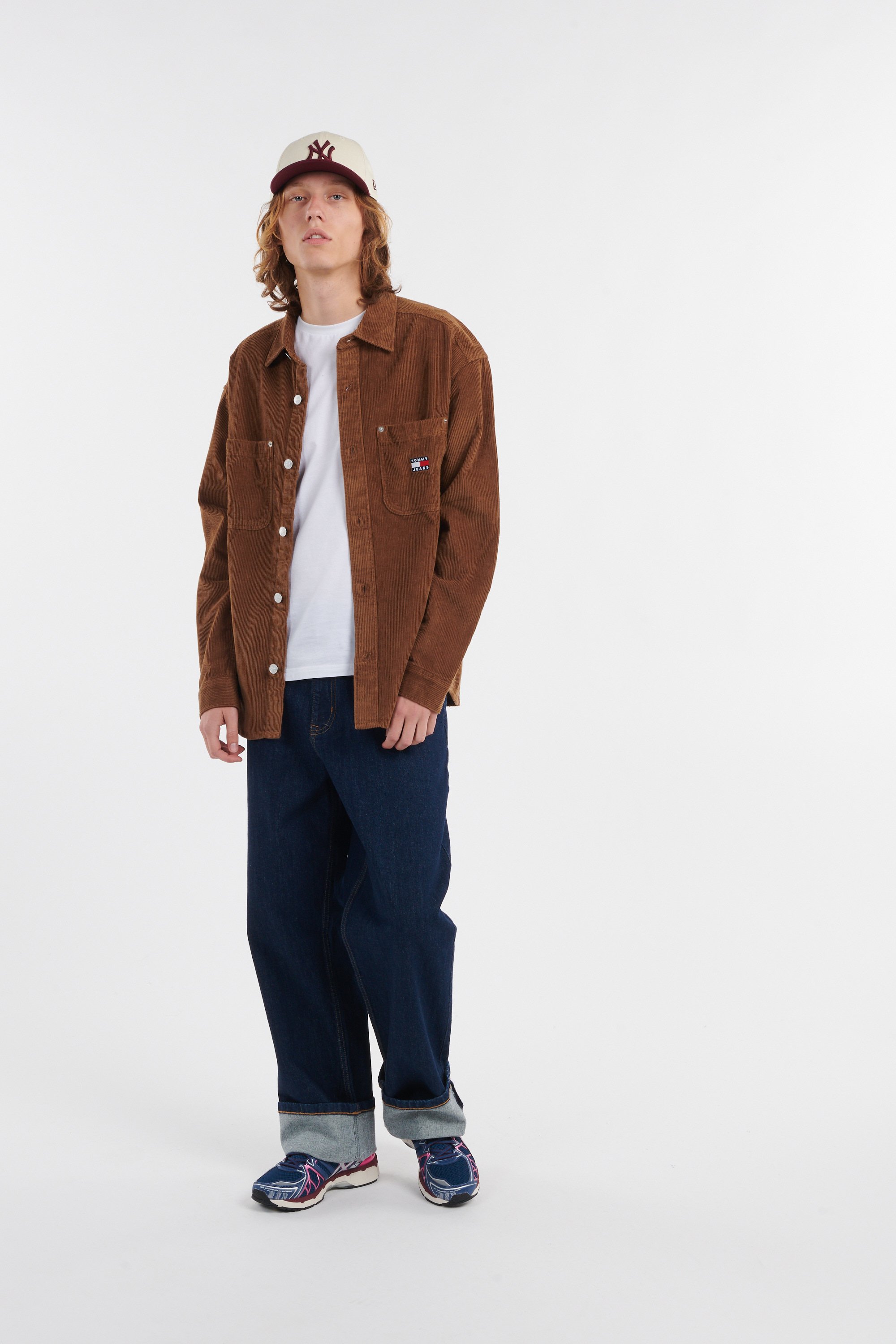 Chemise TOMMY JEANS Marron