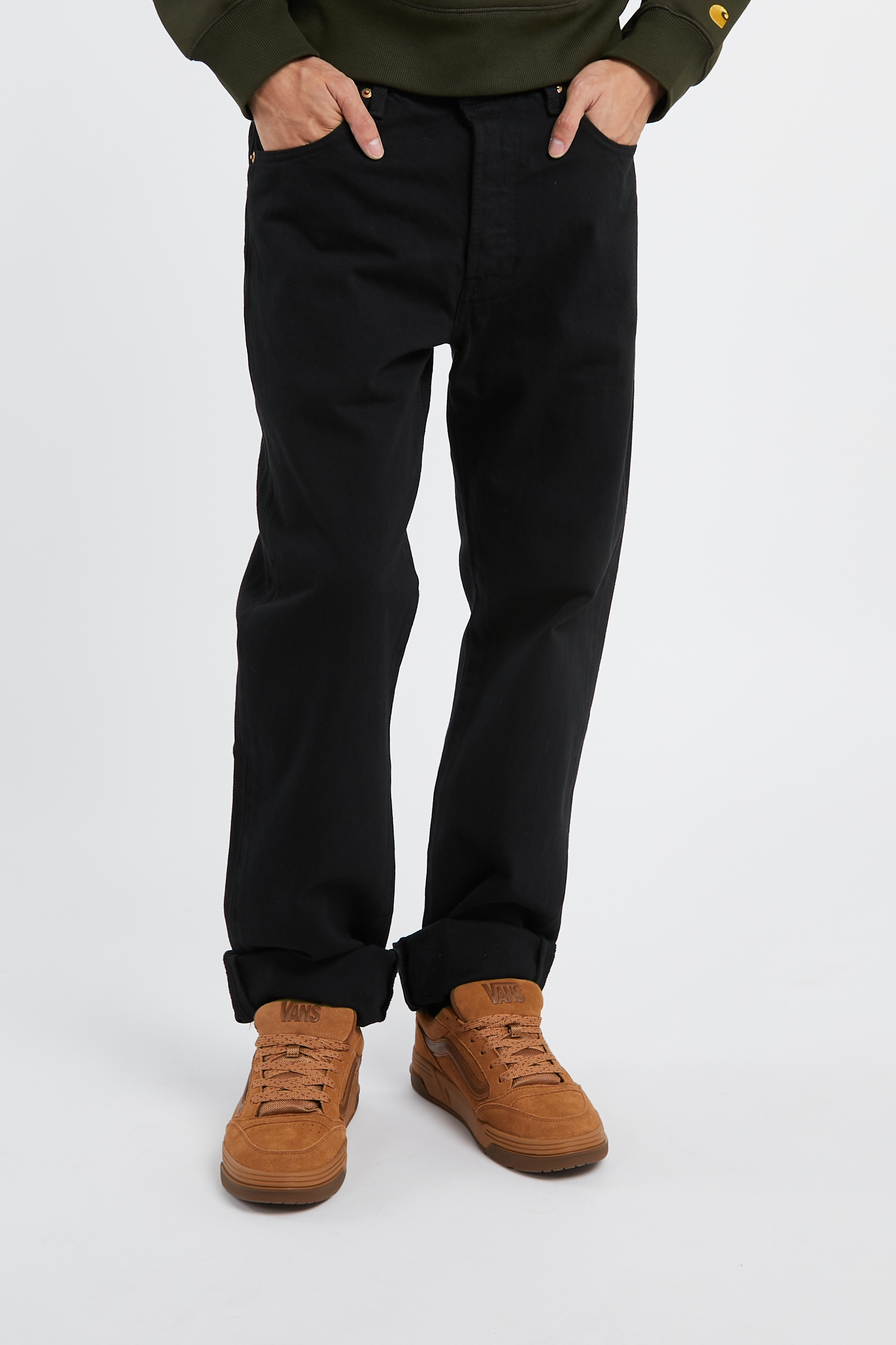 Jean 501 regular-fit en coton stretch Noir