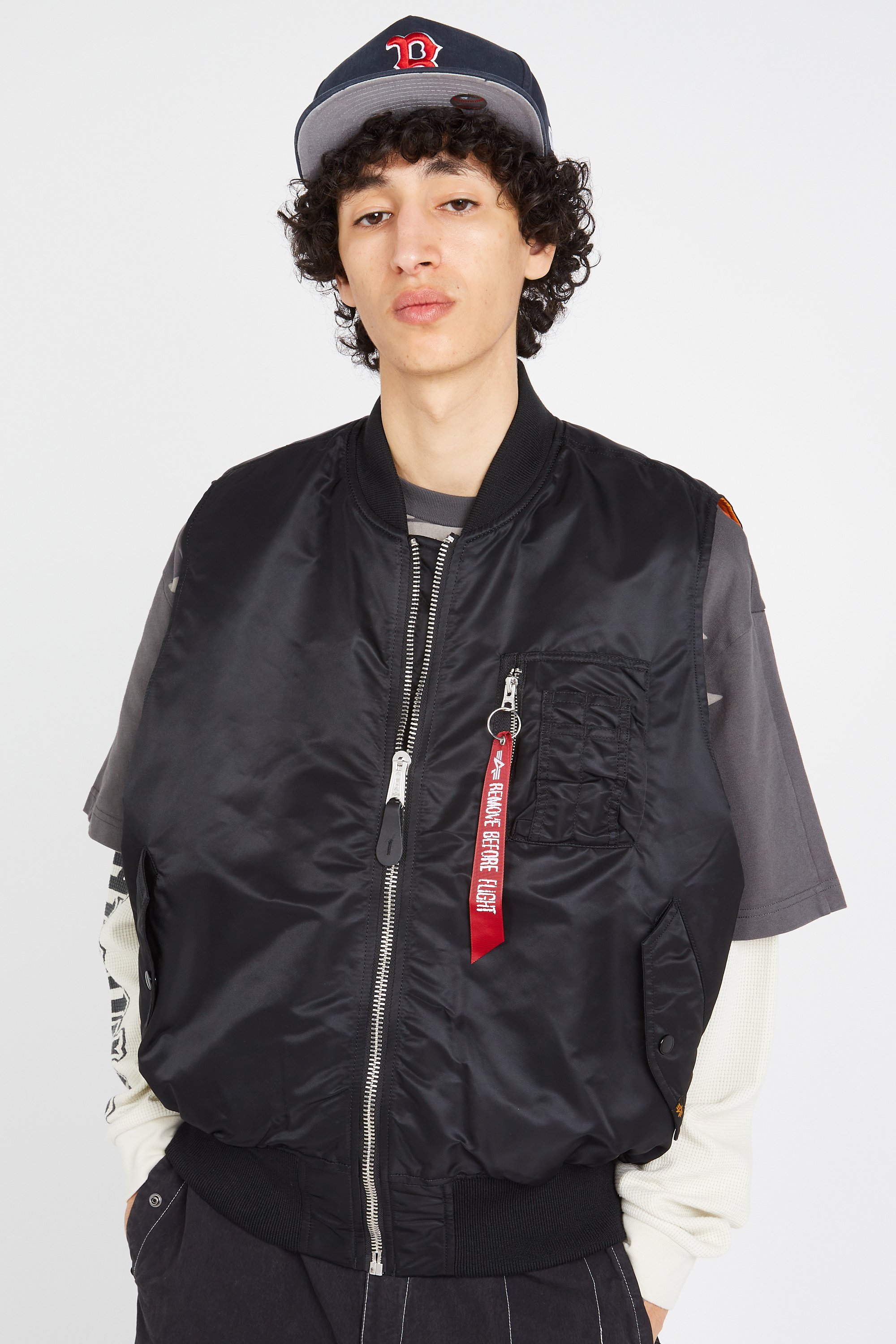 Jacket | Black by ALPHA INDUSTRIES Jacket Black