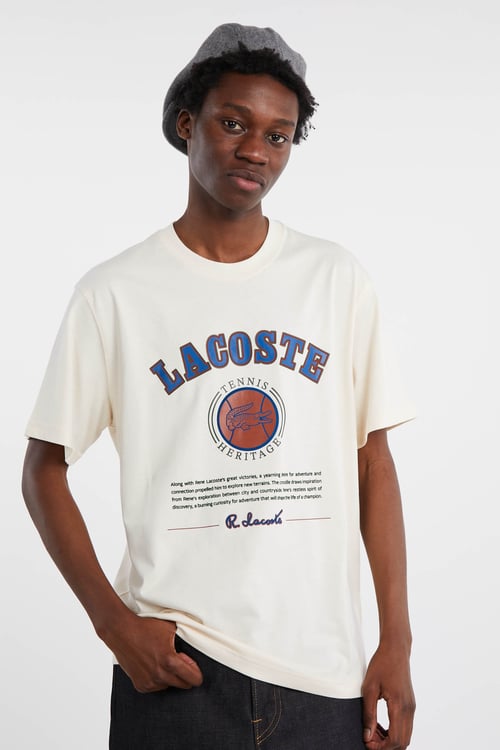 LACOSTE T-shirt Beige