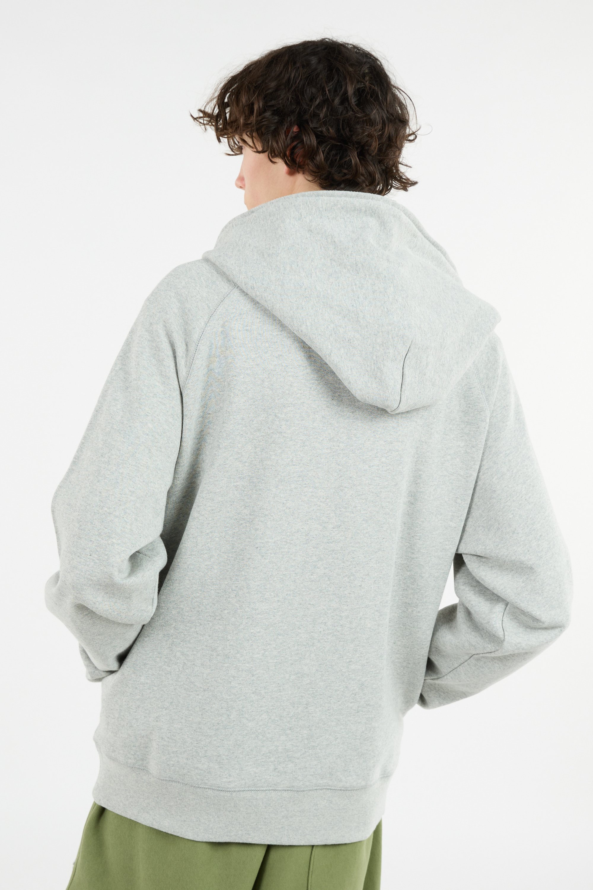 Hoodie zippé Gris
