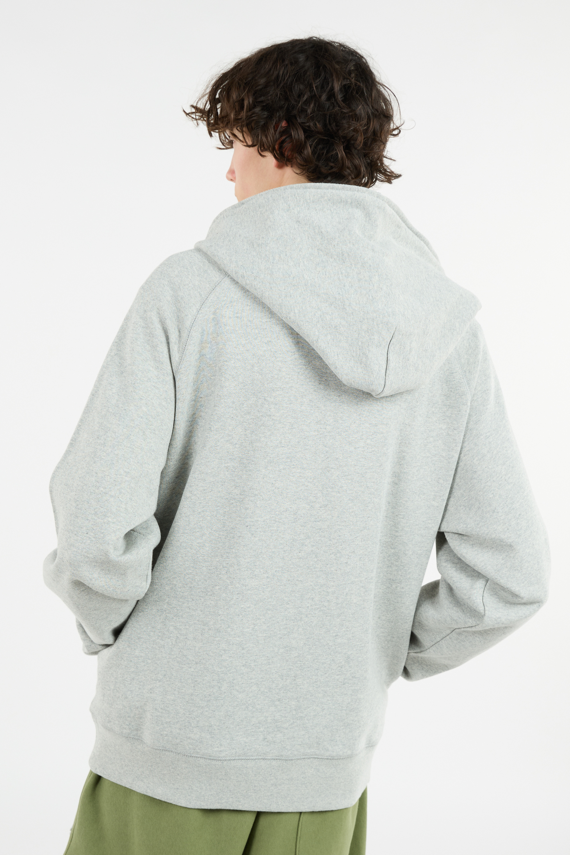 Zippered hoodie Grey