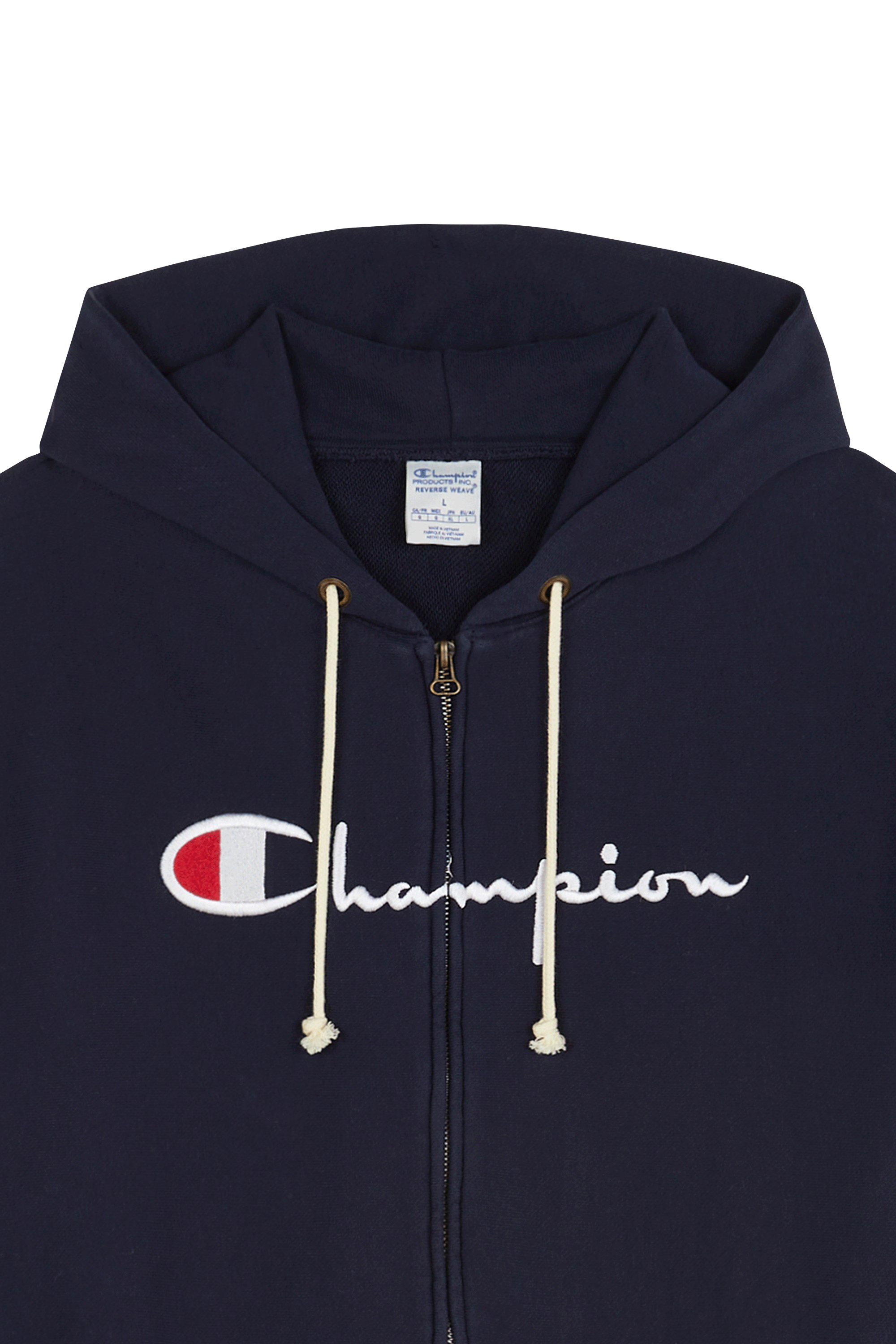 Hoodie zippé Bleu