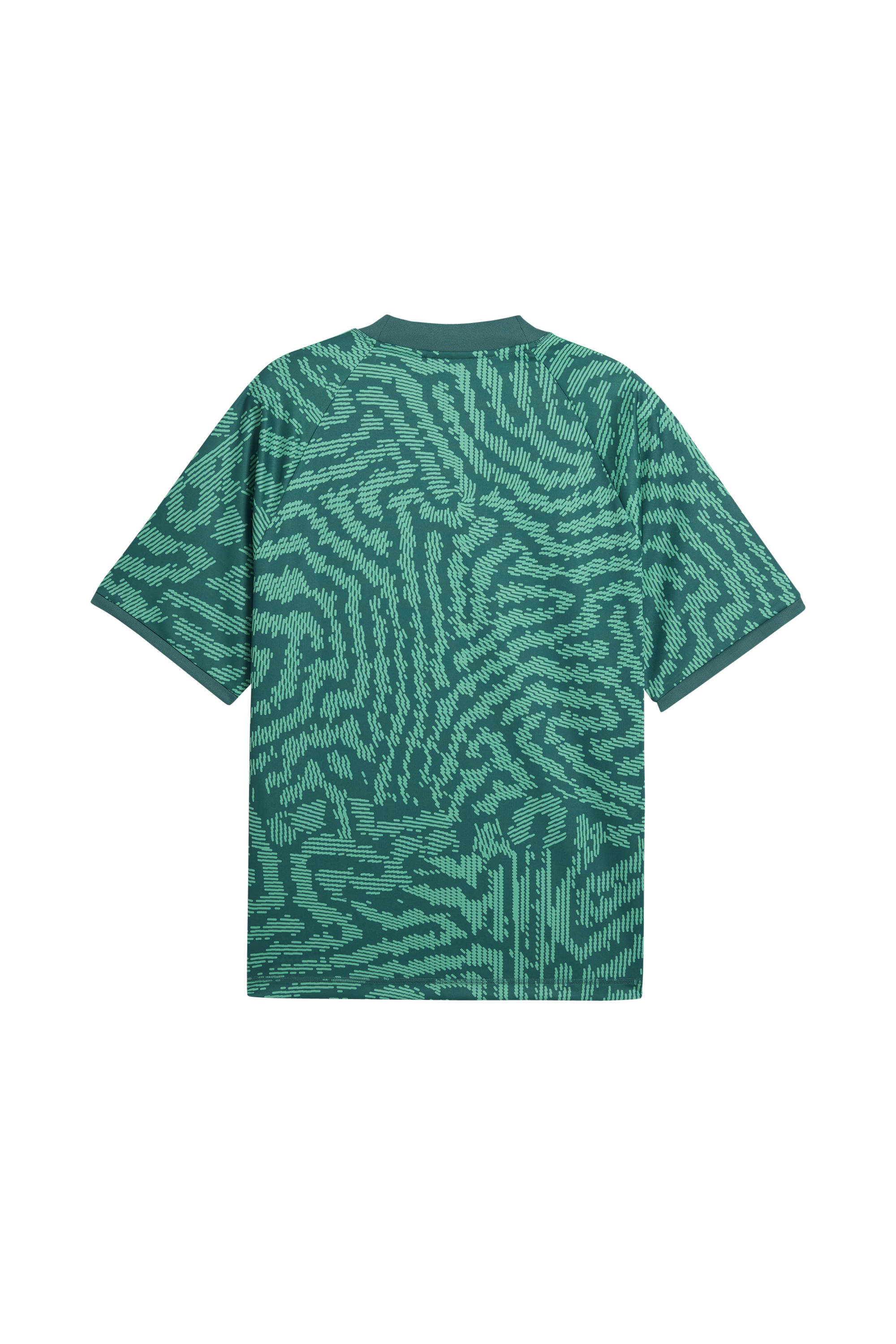 Regular-fit round-neck cotton T-shirt | Green PUMA Men