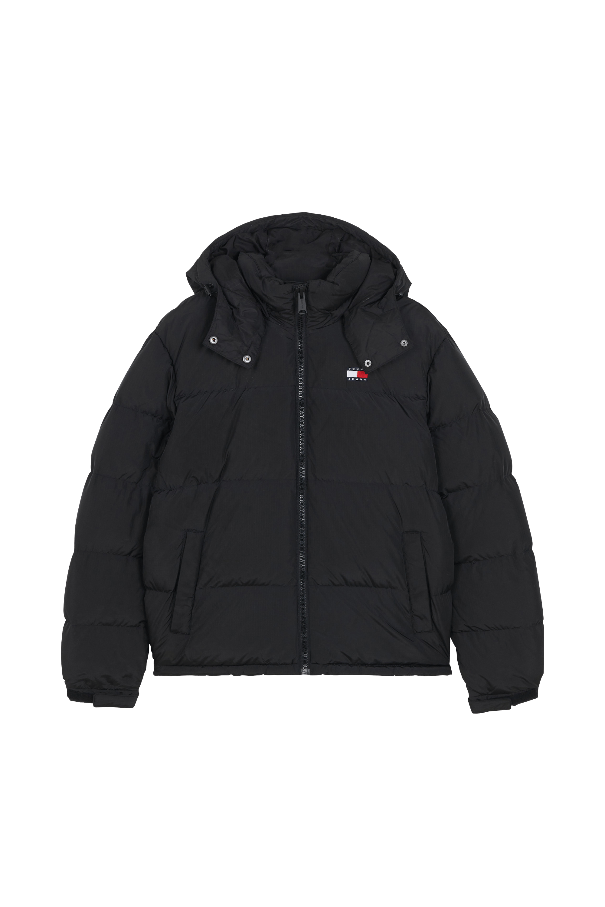 Lightweight quilted padded jacket with high neck TOMMY JEANS Black
