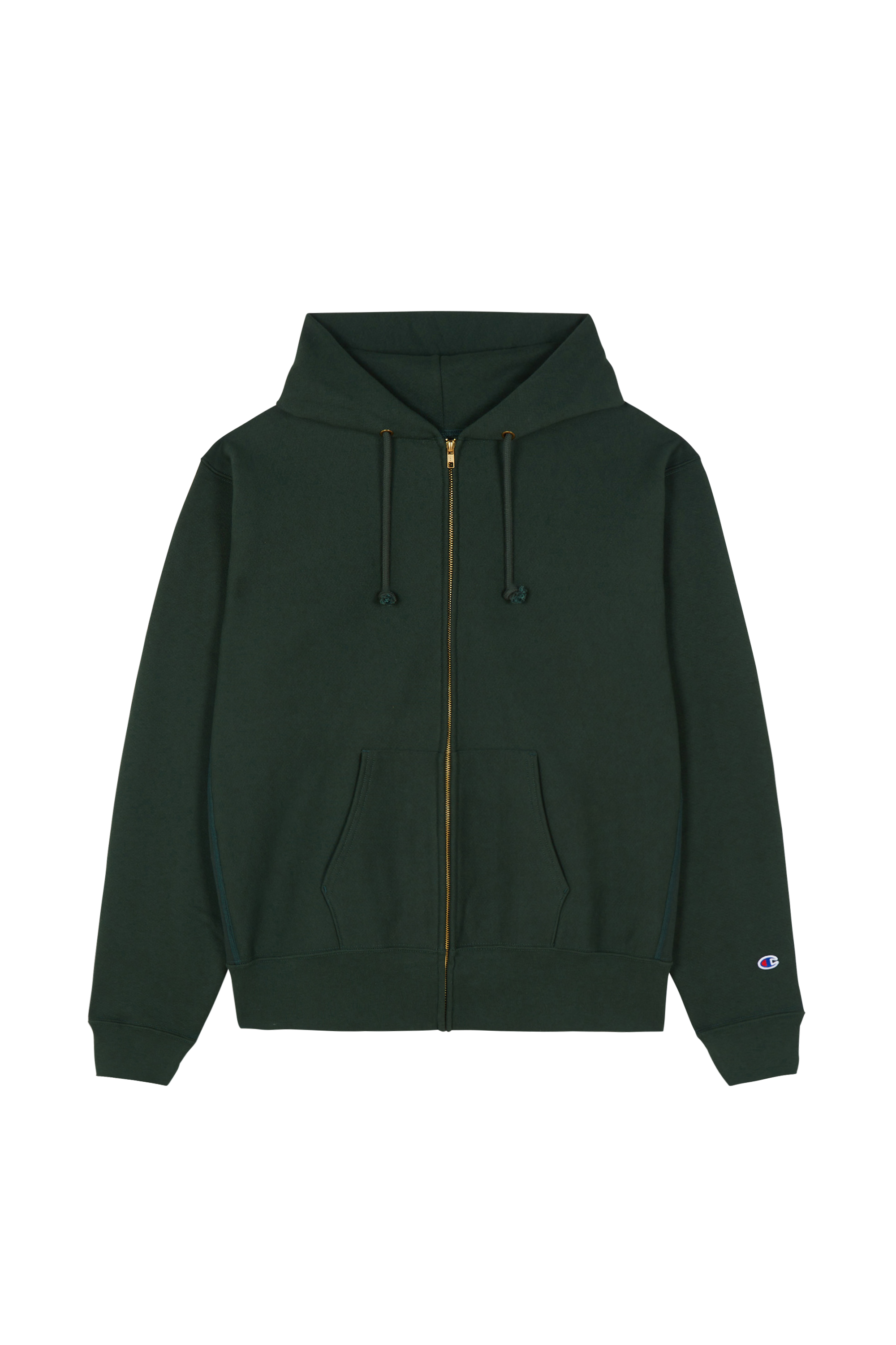 Hoodie zippé Vert