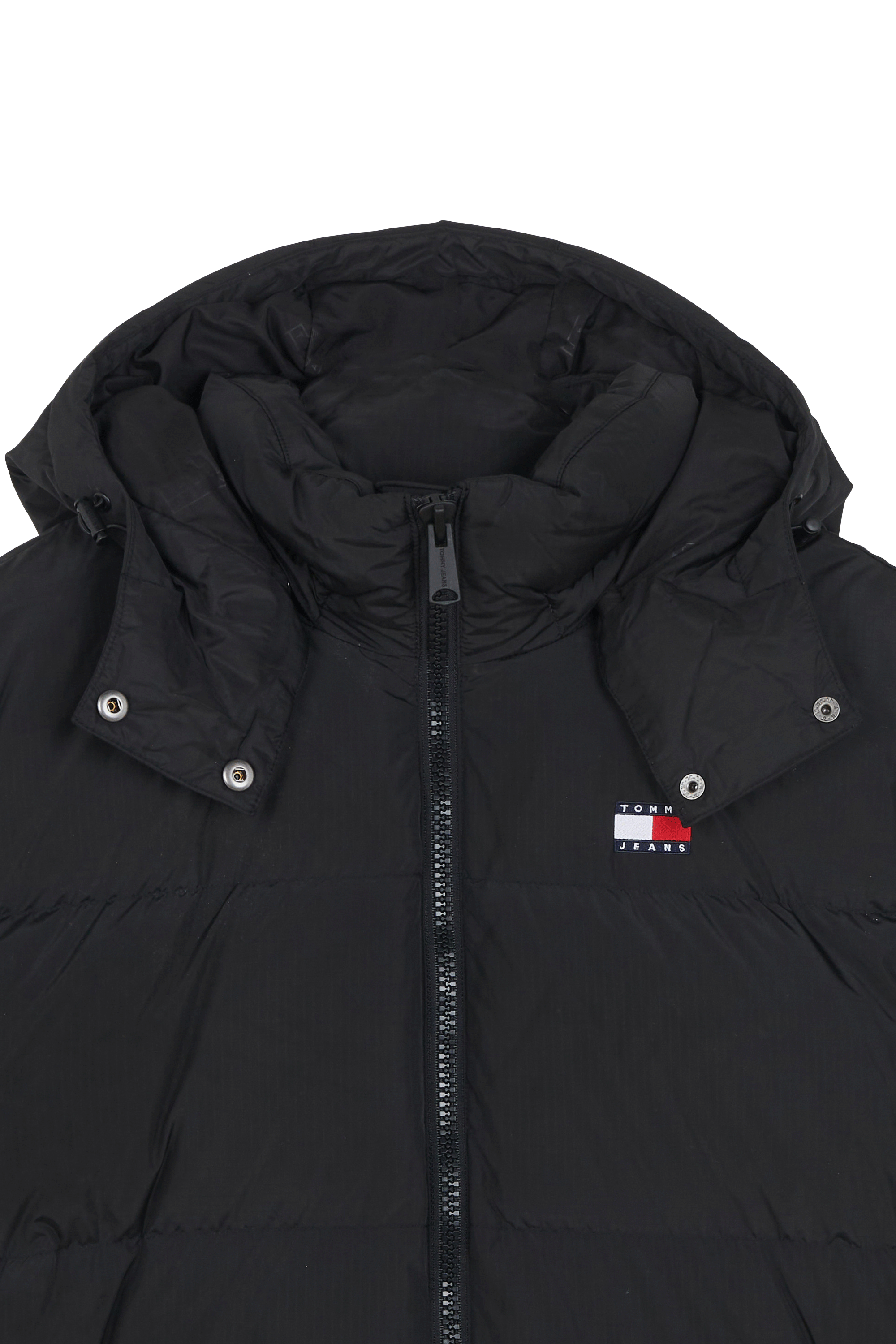 Lightweight quilted padded jacket with high neck TOMMY JEANS Black