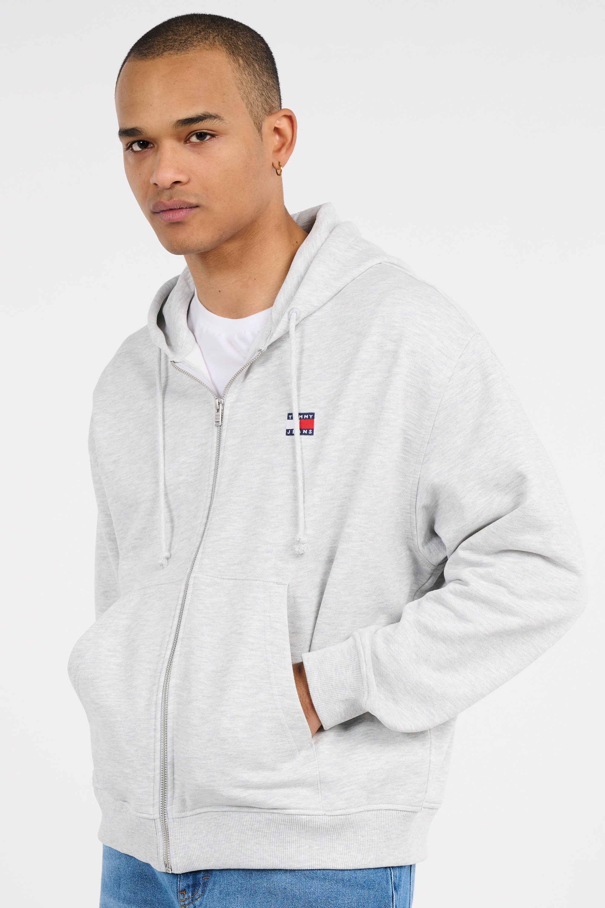 Hoodie zippé Gris
