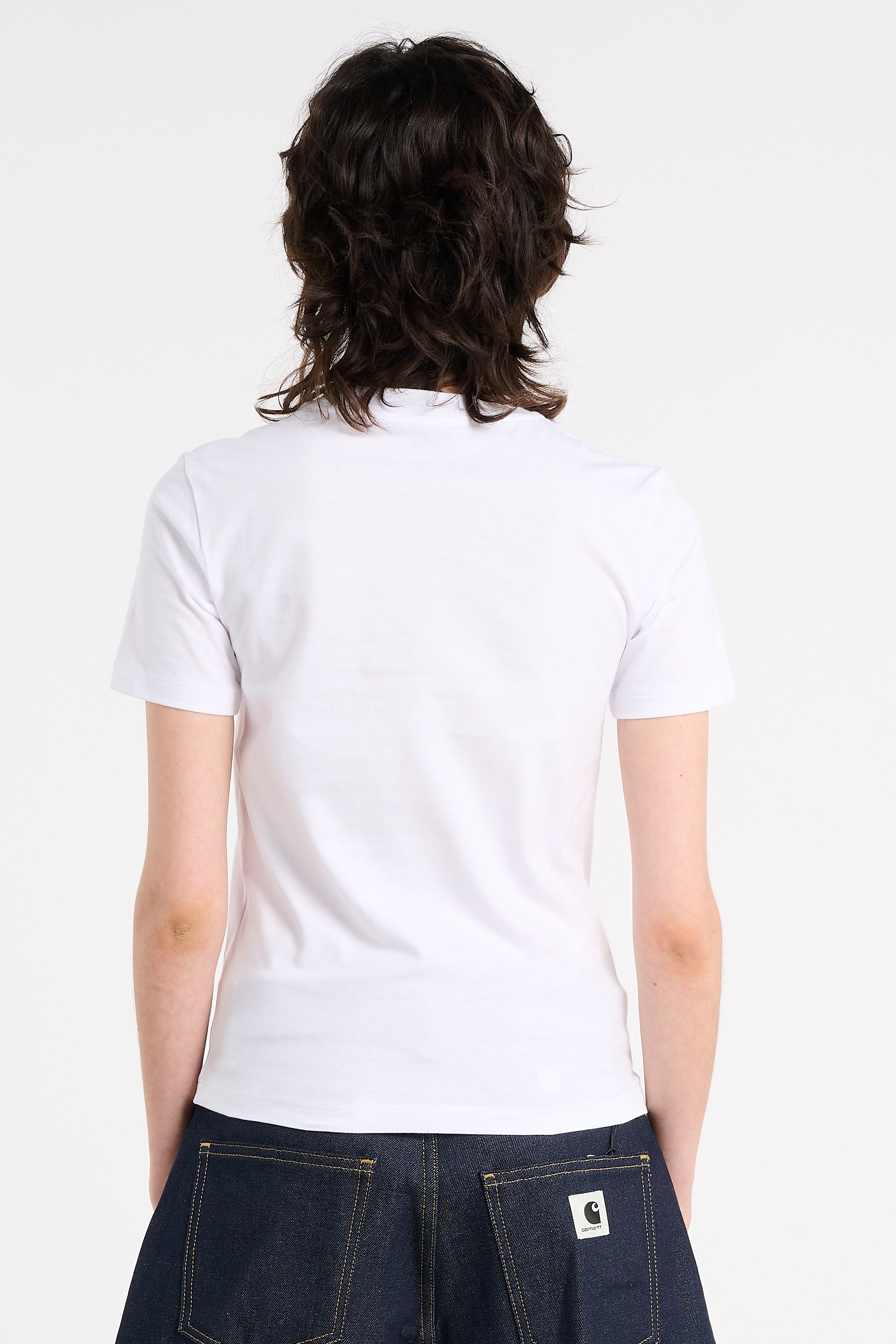 Round neck organic cotton t-shirt | White CARHARTT WIP Women