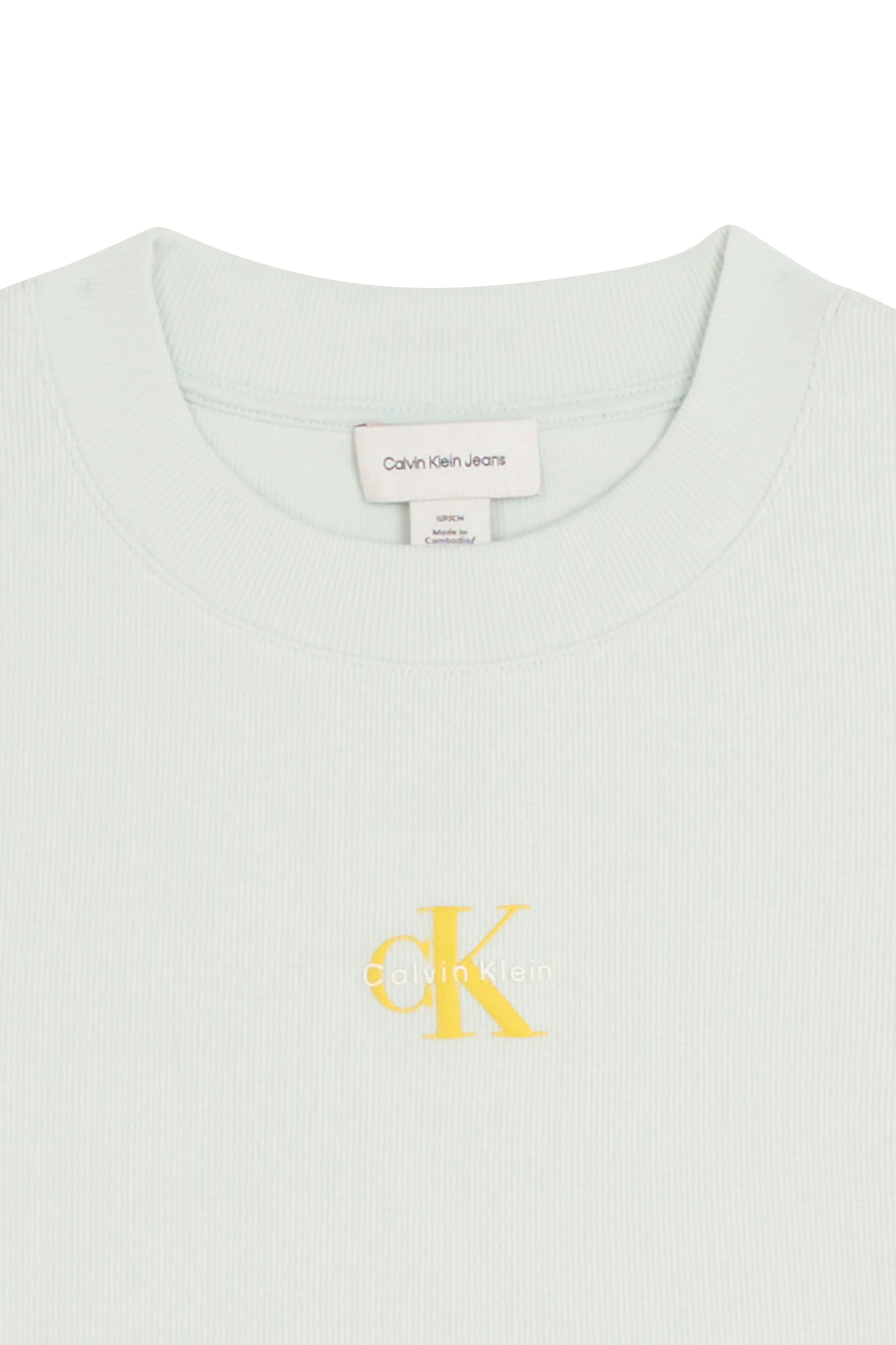 Regular-fit round-neck cotton T-shirt Green