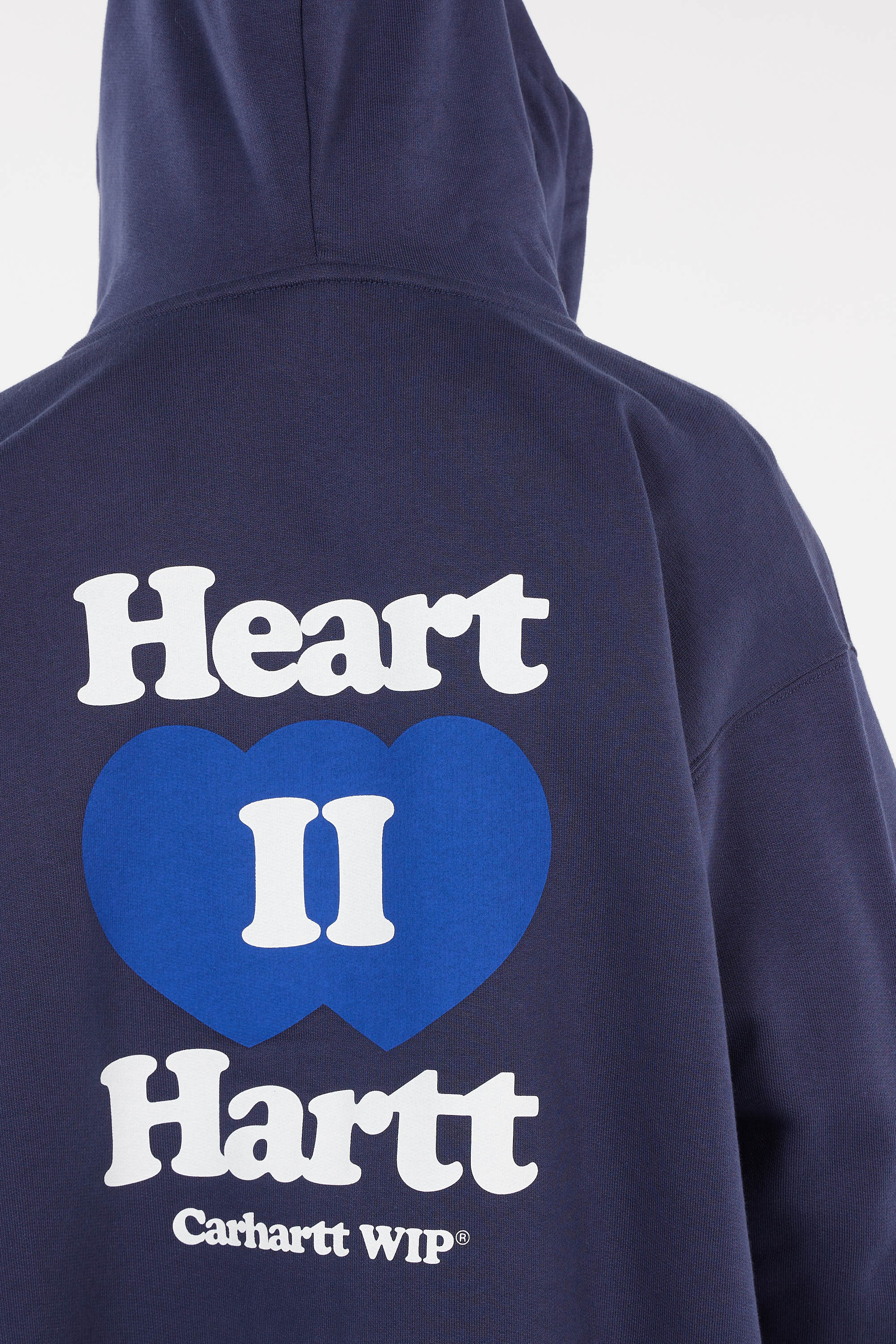 Regular-fit zip-up cotton-blend hoodie with Pony Player Blue