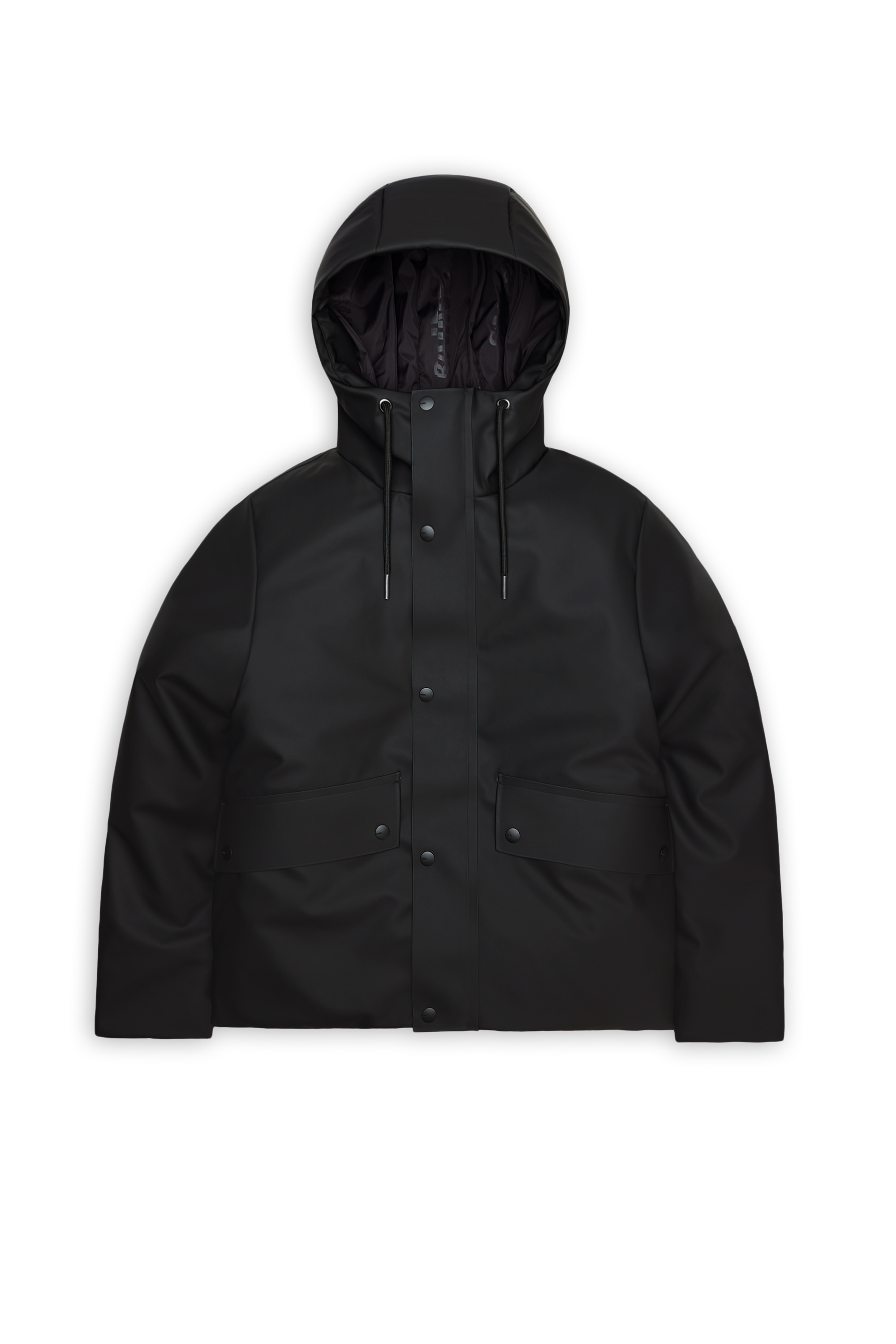 Lightweight quilted padded jacket with high neck Black
