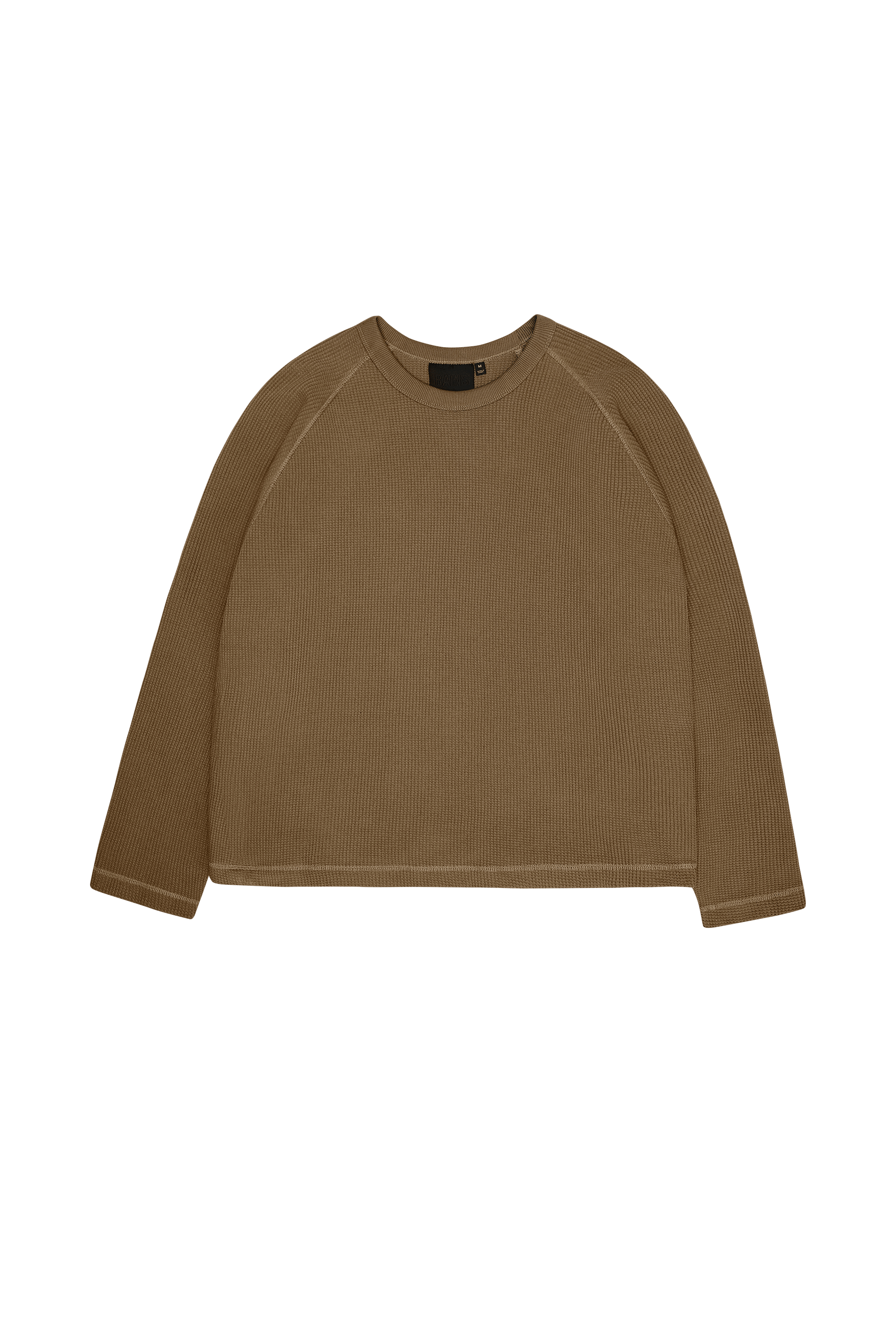 Regular-fit round-neck cotton T-shirt WAFFLE Splinter