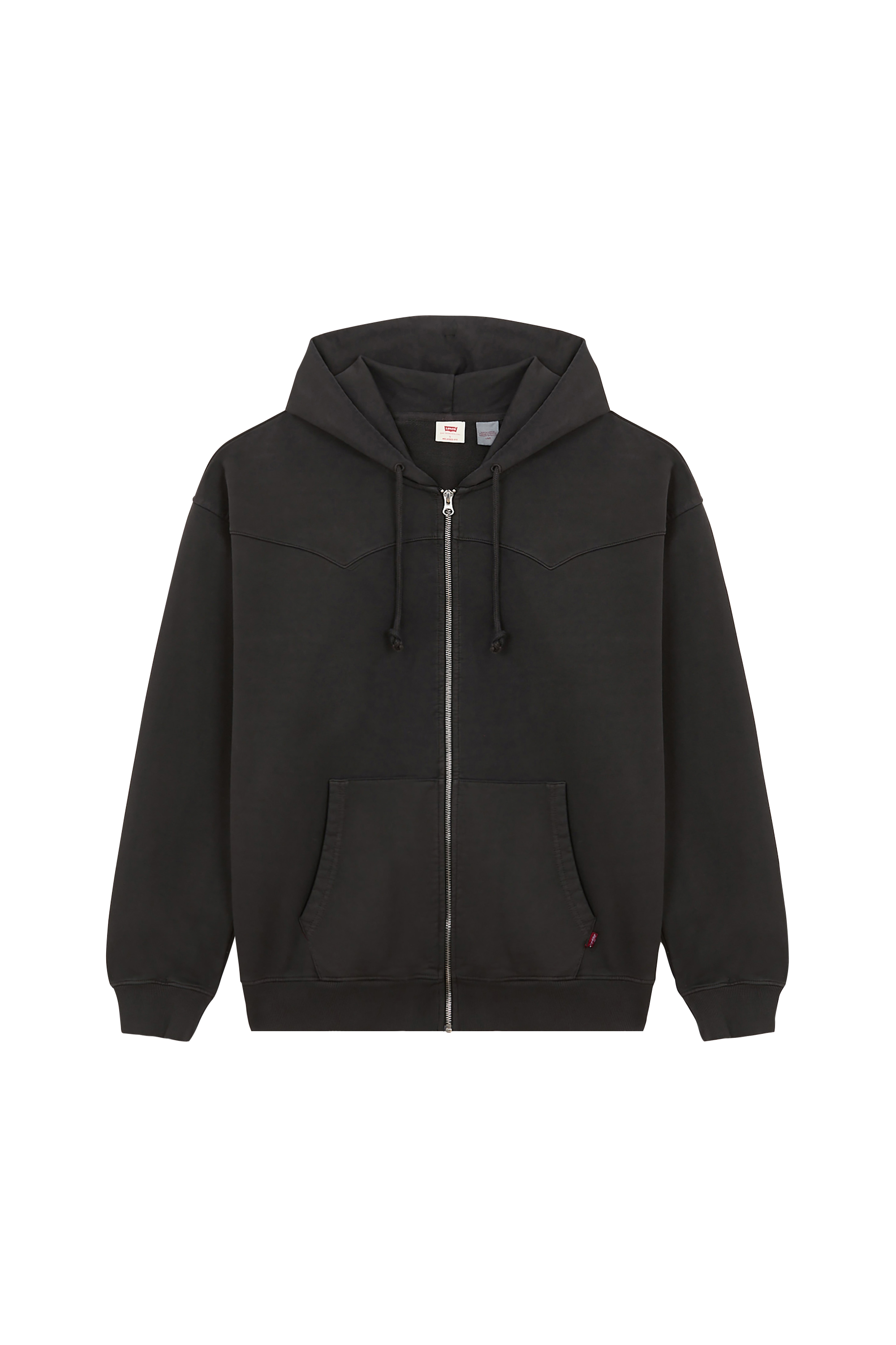 zip-up hoodie Black