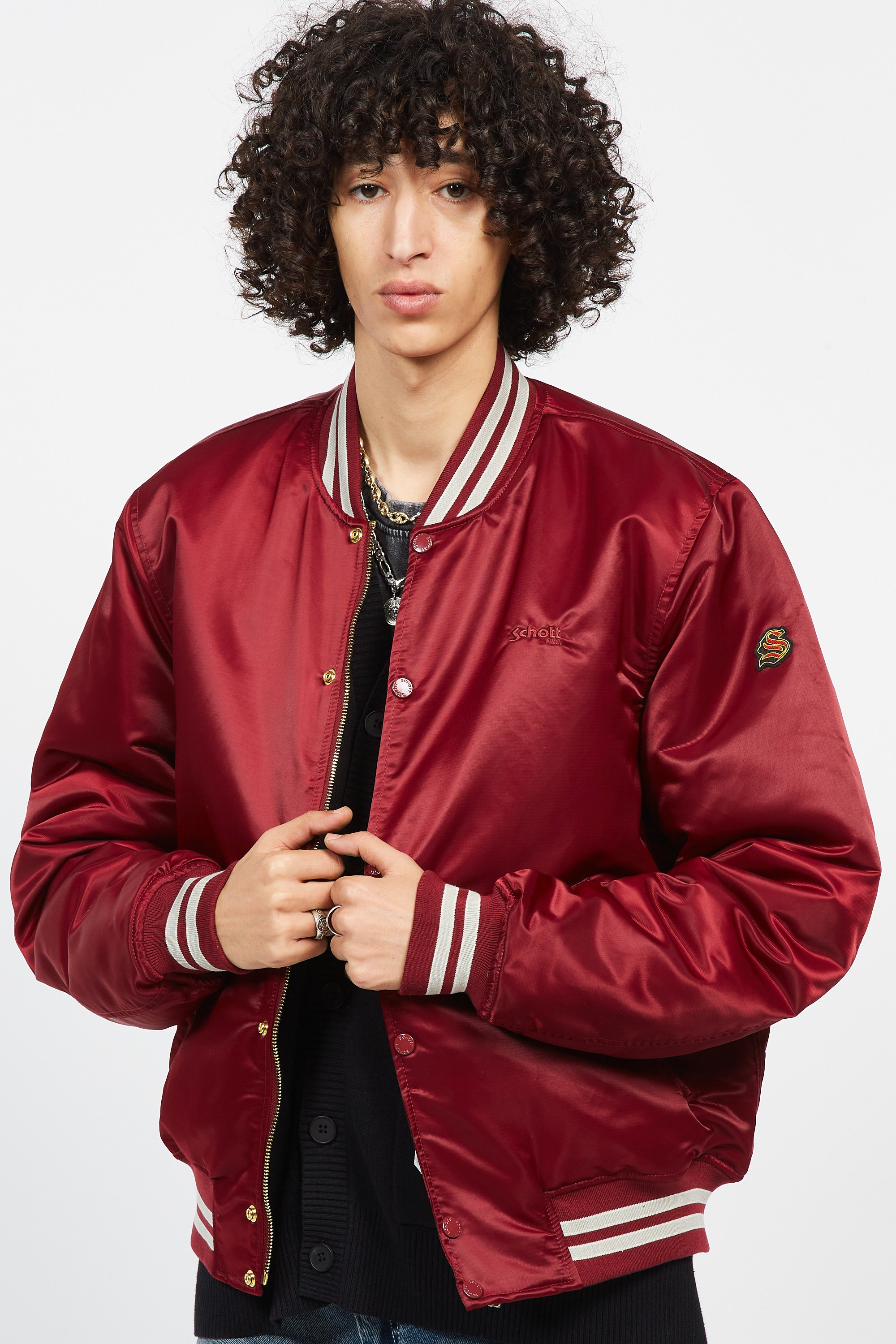 Bomber Rouge Schott Homme Citadium